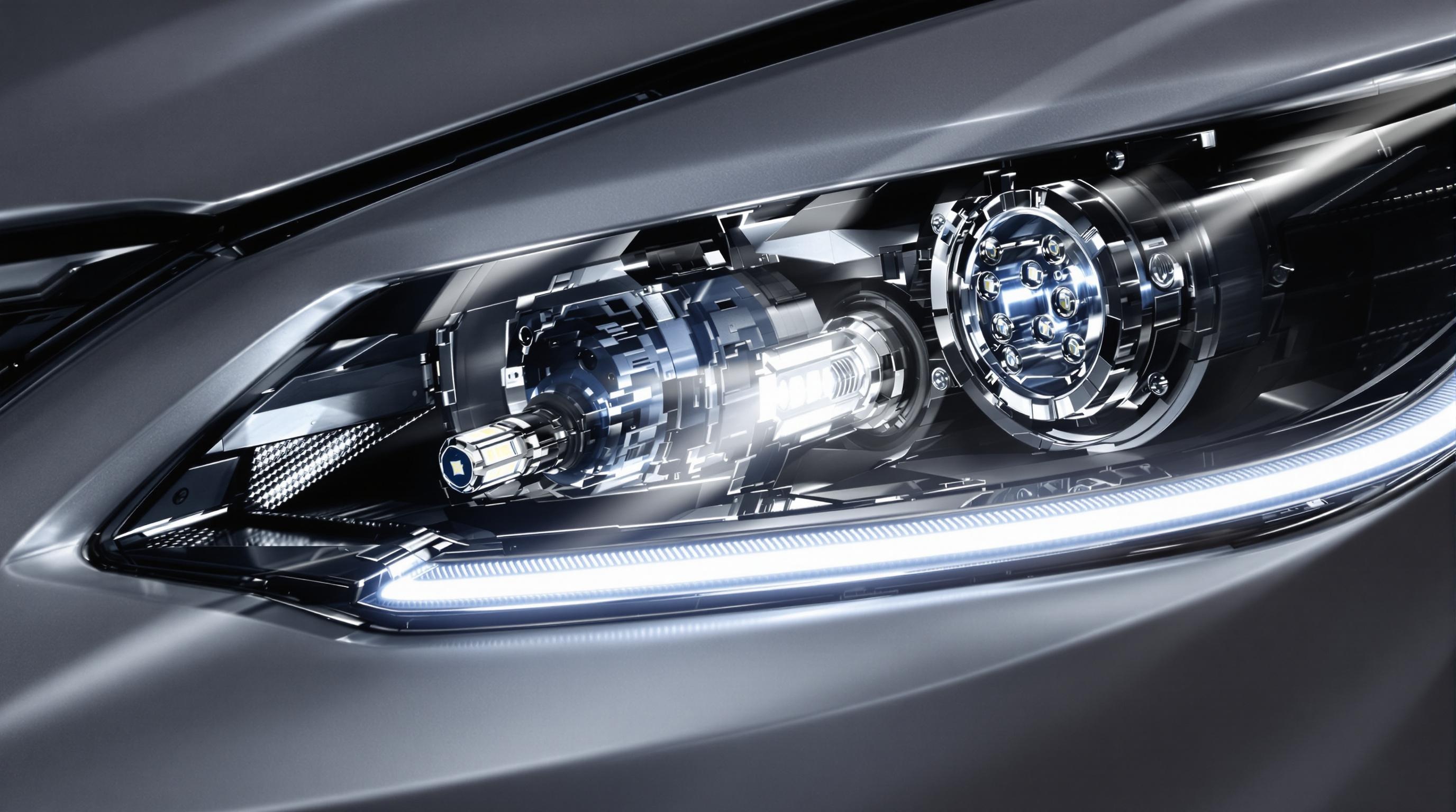 Ampoule LED dans un phare automobile