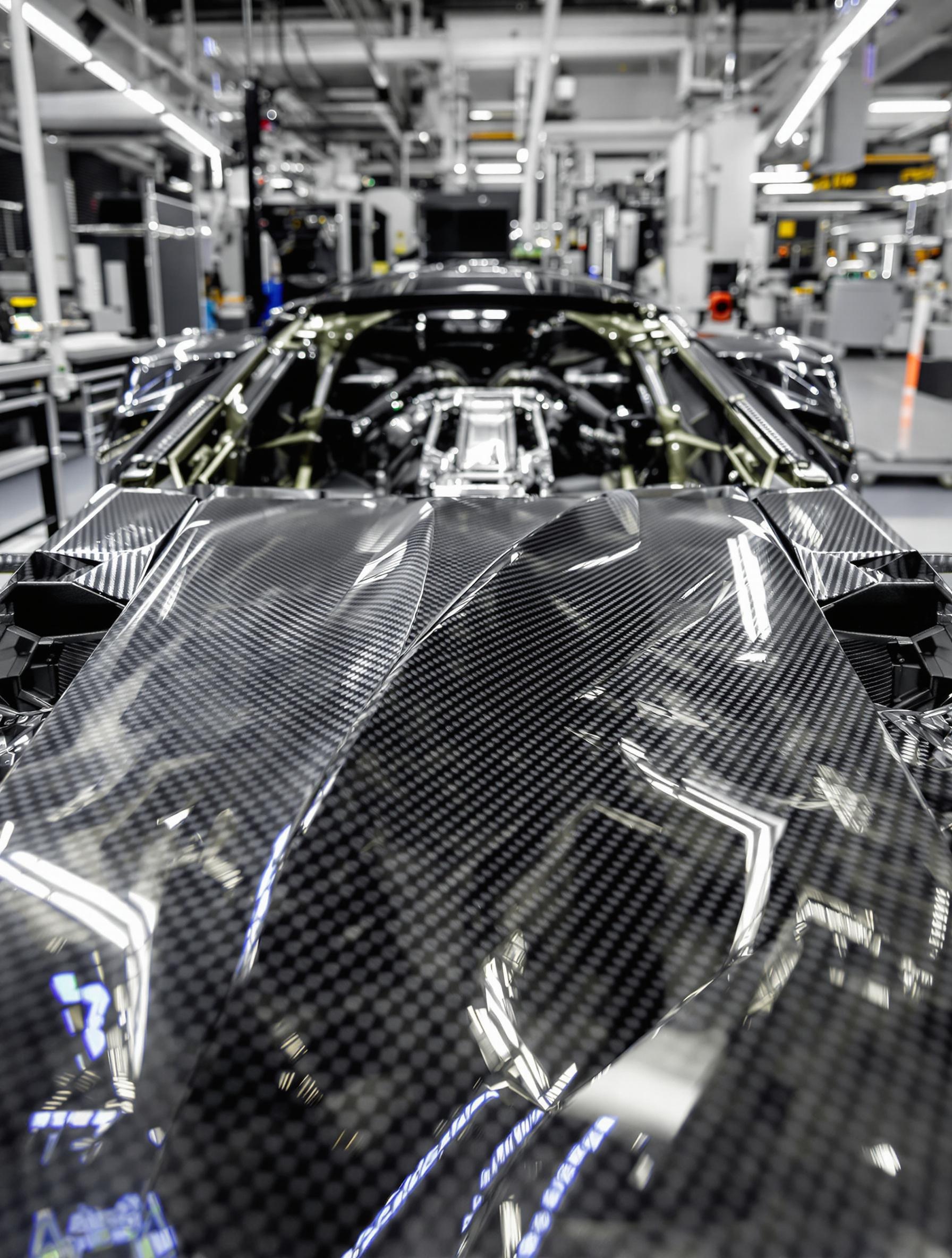 Assemblage du châssis Koenigsegg avec des matériaux mystérieux