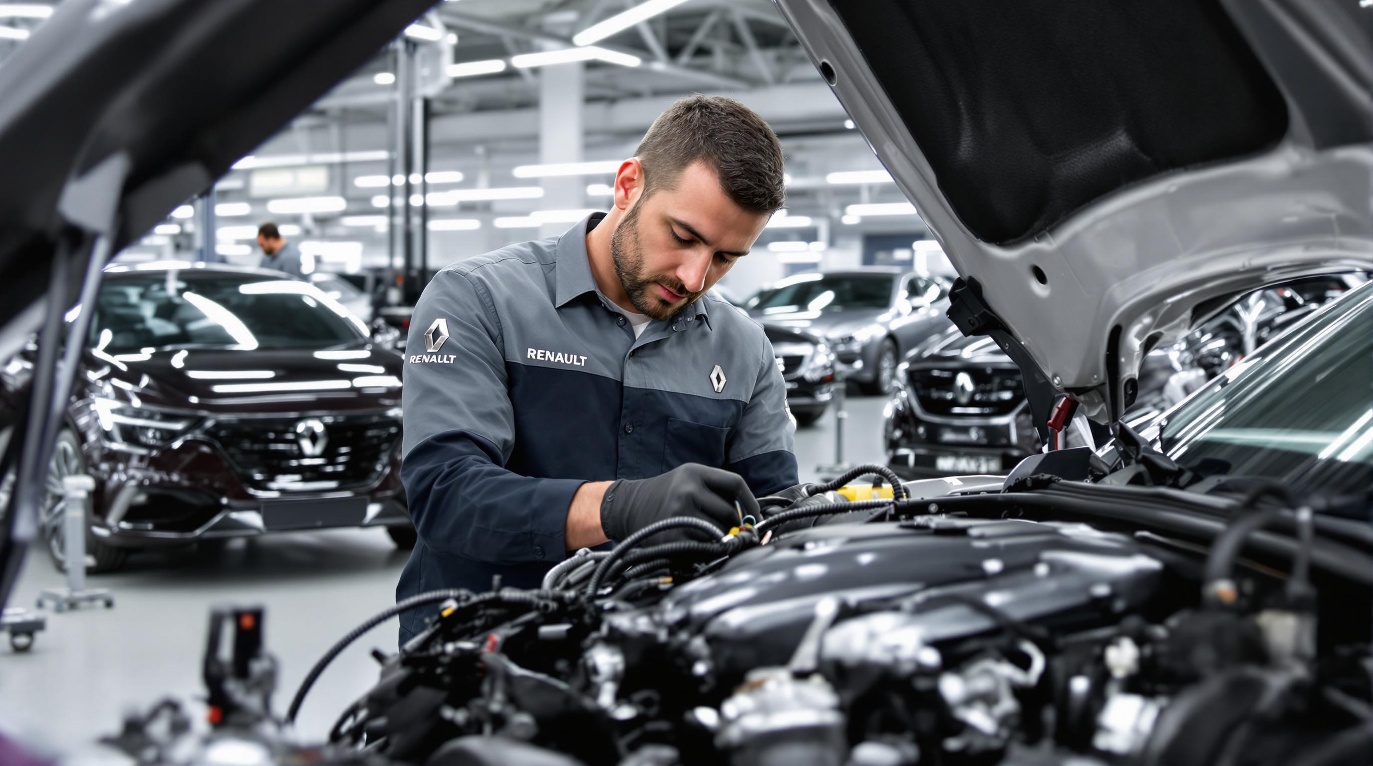 Atelier Renault avec diagnostic moteur expert