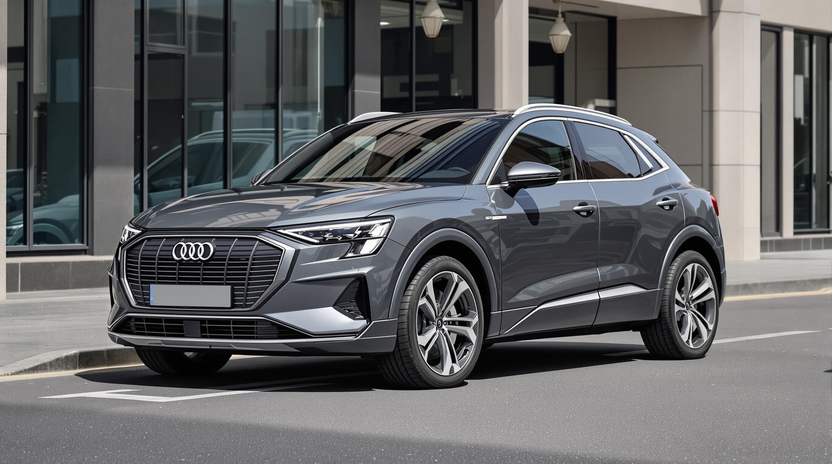Vue de l'Audi Q4 e-tron en finition S line
