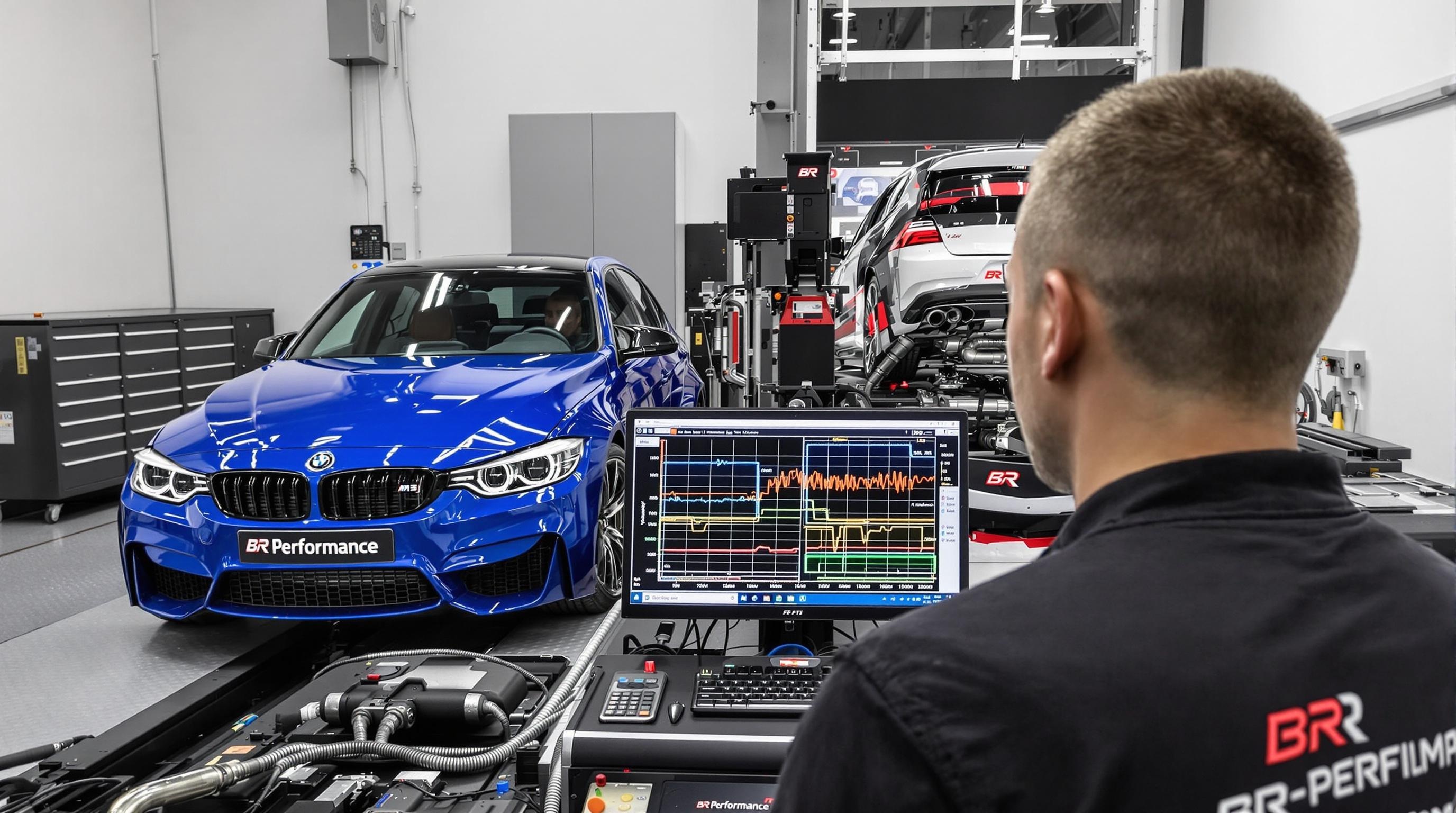 BMW M3 Competition et VW Polo GTI sur banc de puissance BR-Performance