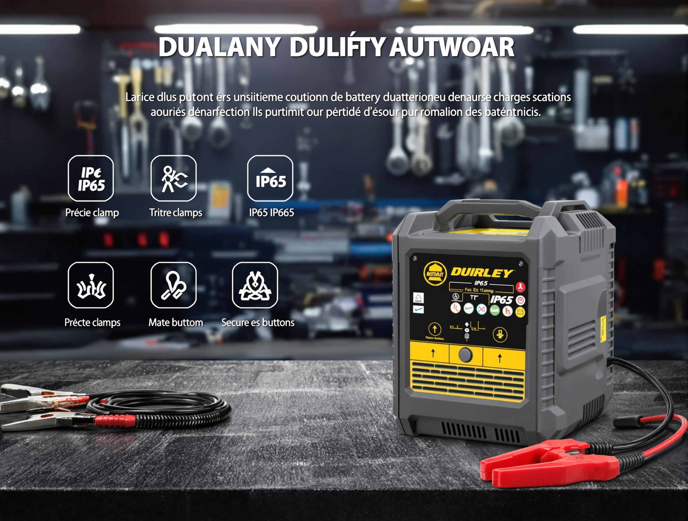 Chargeur batterie auto IP65 compact professionnel