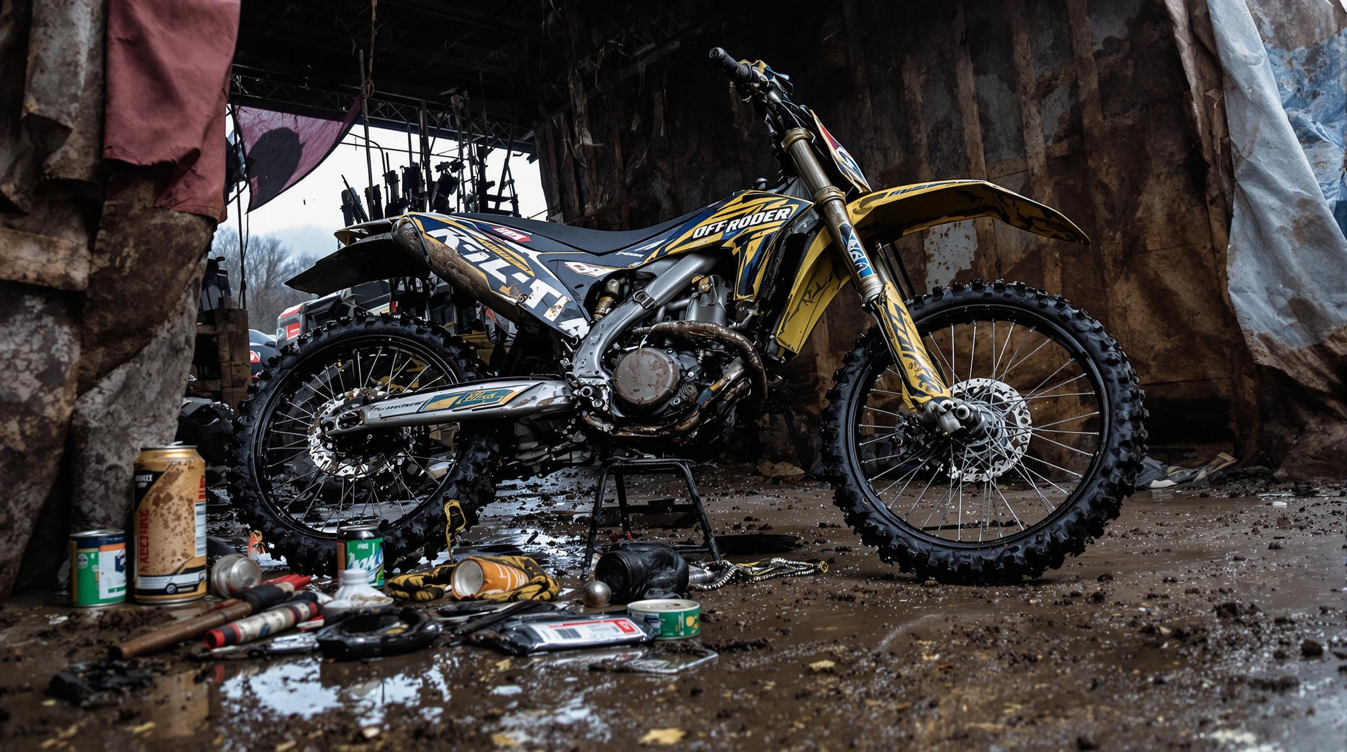 Checklist racing entretien Evo-Set sous abri matin boueux