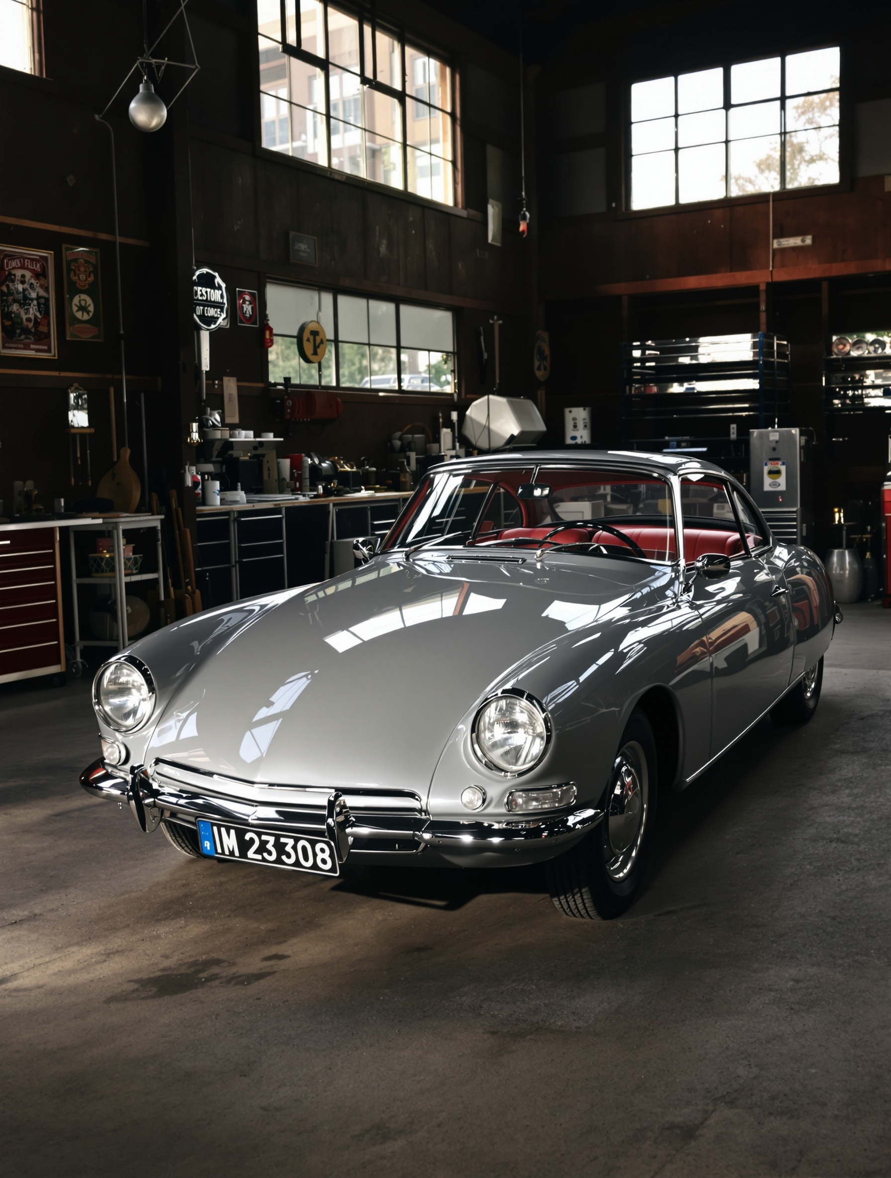 Citroën SM restaurée concours intérieur garage collectionneur