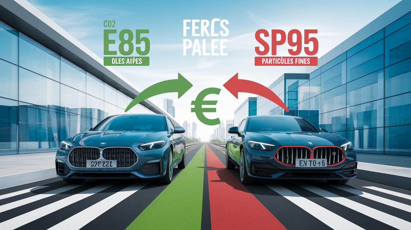Comparatif impact environnemental E85 vs SP95 CO2 et économie