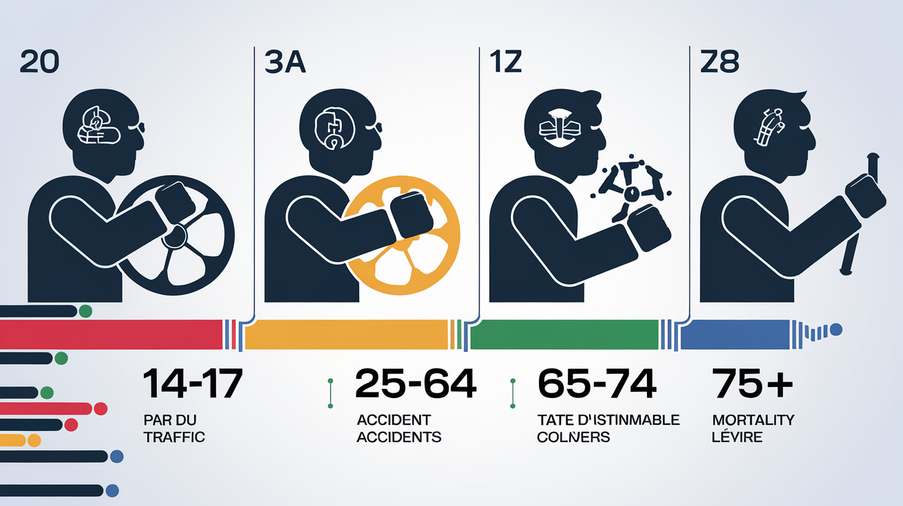 Tableau comparatif de la sécurité routière par tranche d’âge