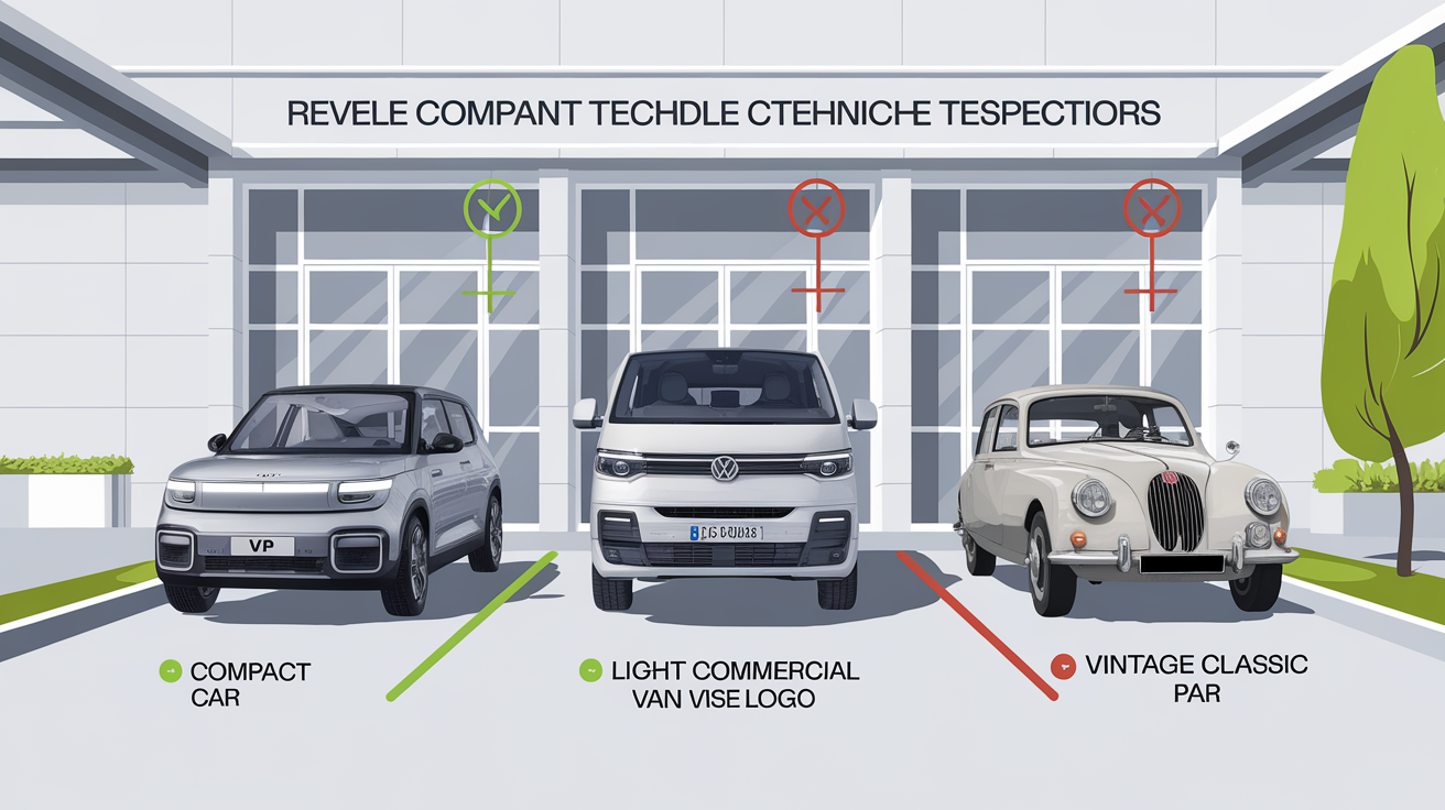 Comparatif visuel véhicules contrôle technique
