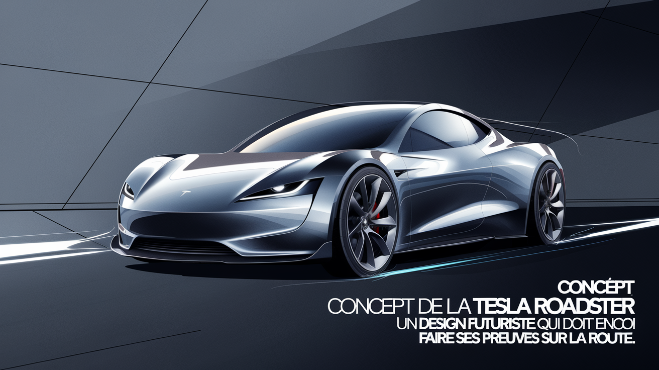 Concept de la Tesla Roadster : un design futuriste qui doit encore faire ses preuves sur la route.