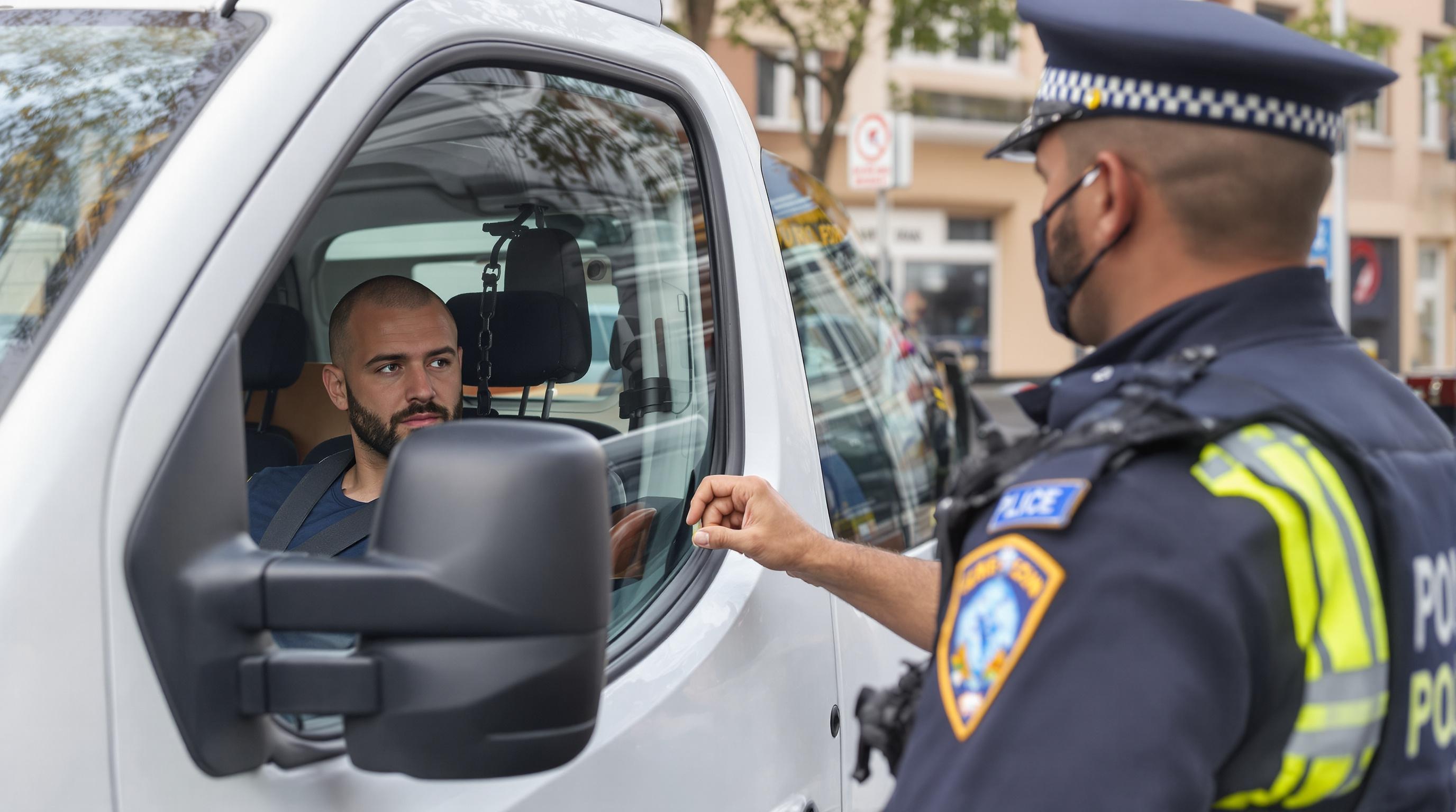 Contrôle routier anti-discrimination avec un utilitaire Renault