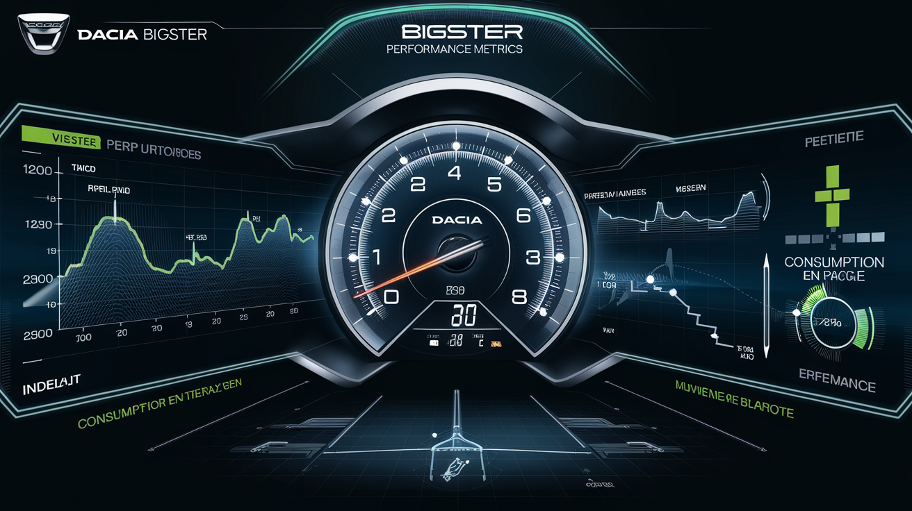 Dashboard technique Dacia Bigster performances