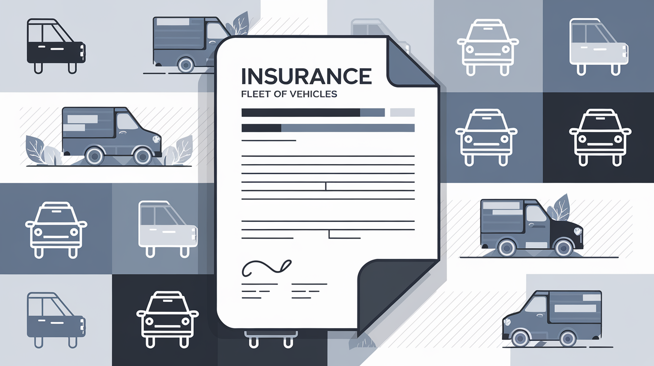 Document légal ou contrat d'assurance pour flotte automobile