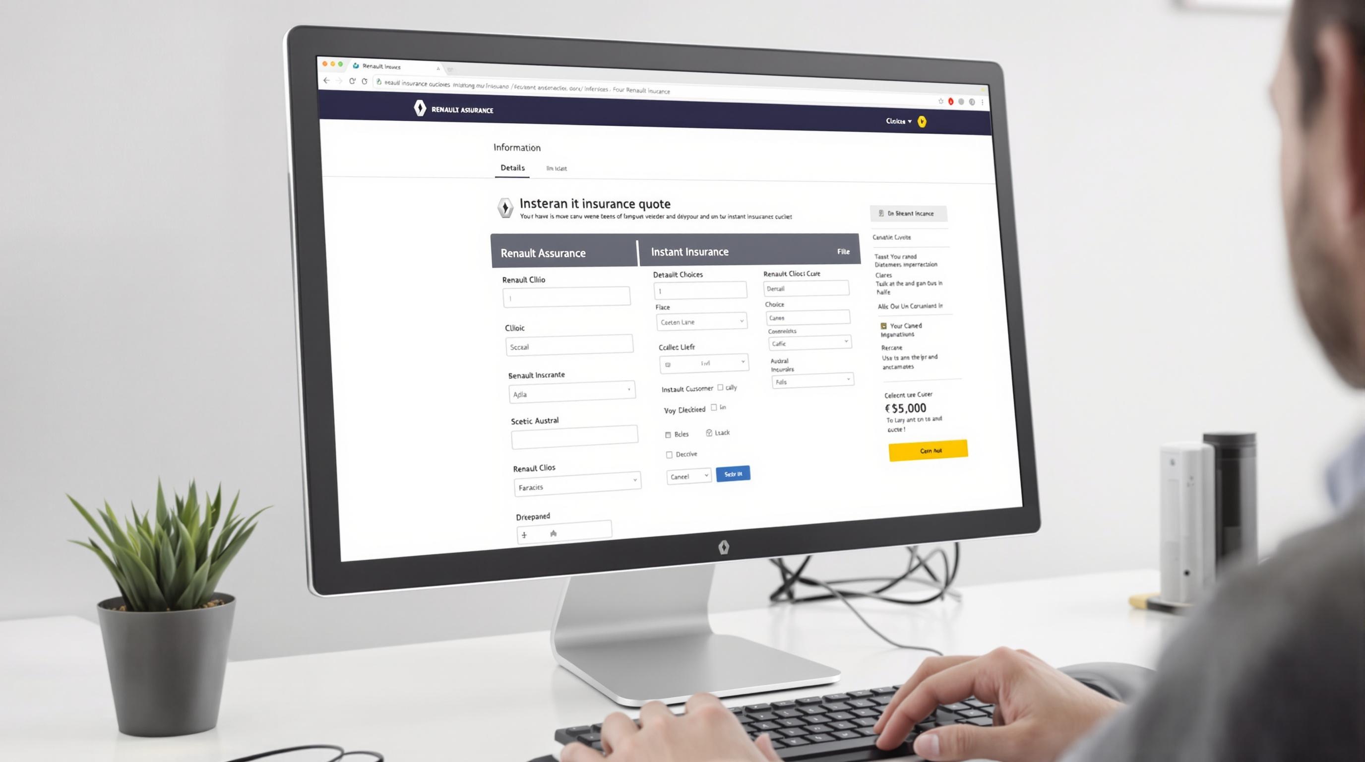 Souscription en ligne espace client Renault Assurance
