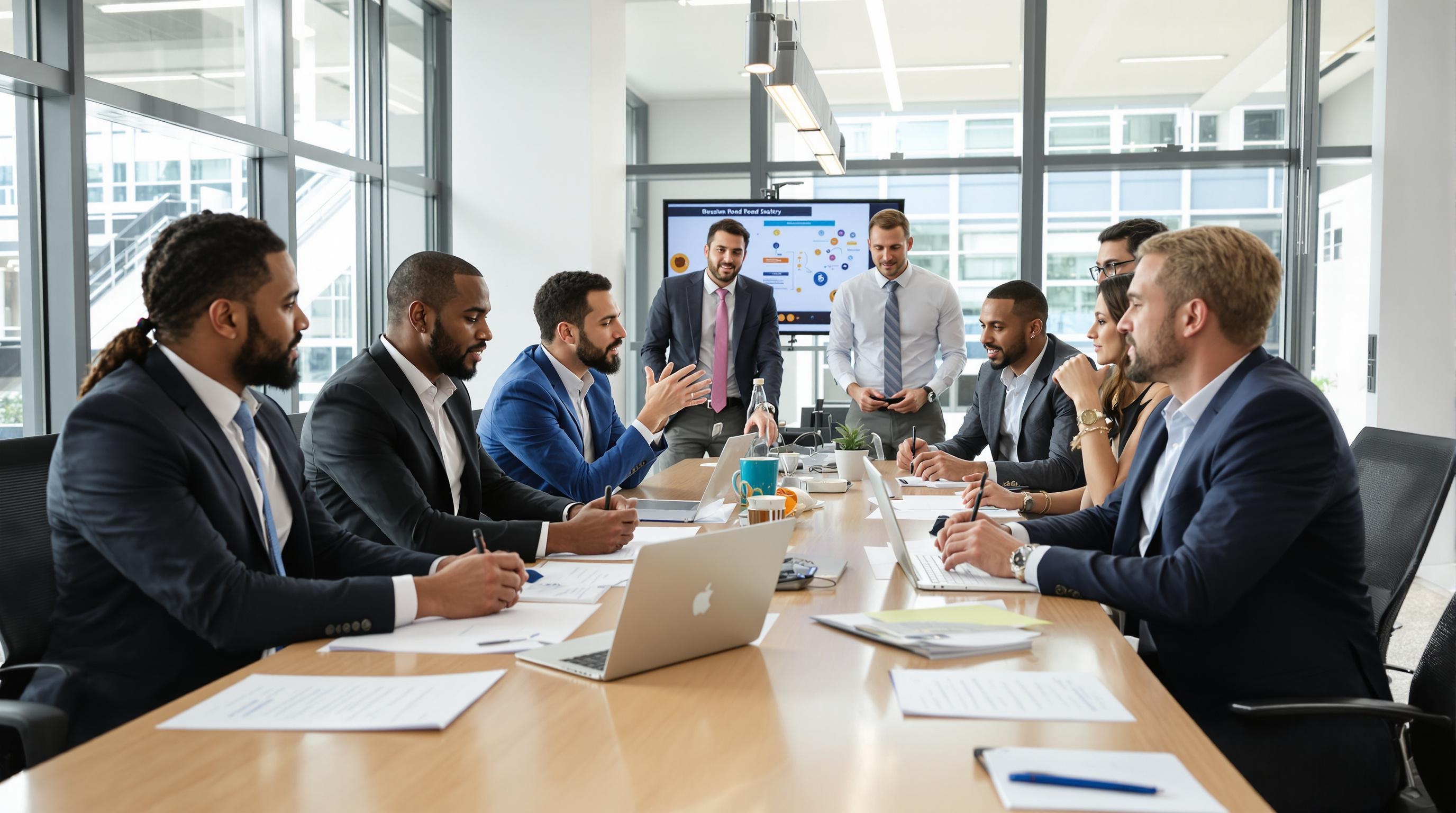 Équipe d'entreprise prenant des décisions pour la prévention routière