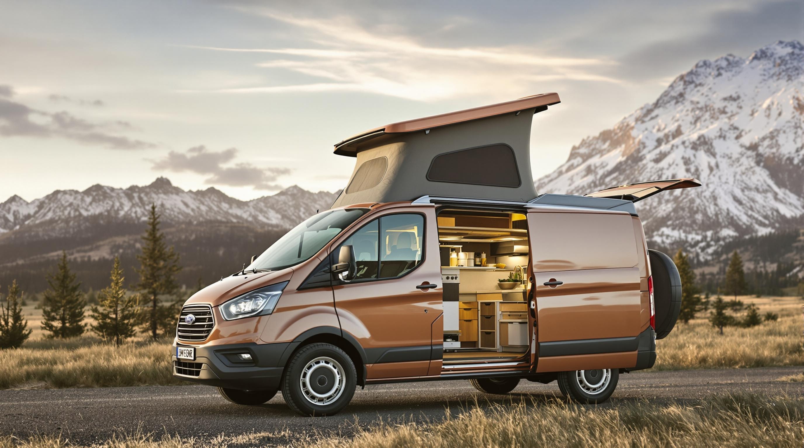 Ford Transit Custom Nugget avec toit relevable