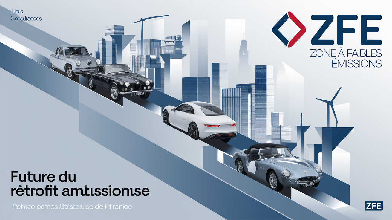 Futur du rétrofit automobile France, infographie véhicules électriques et ZFE
