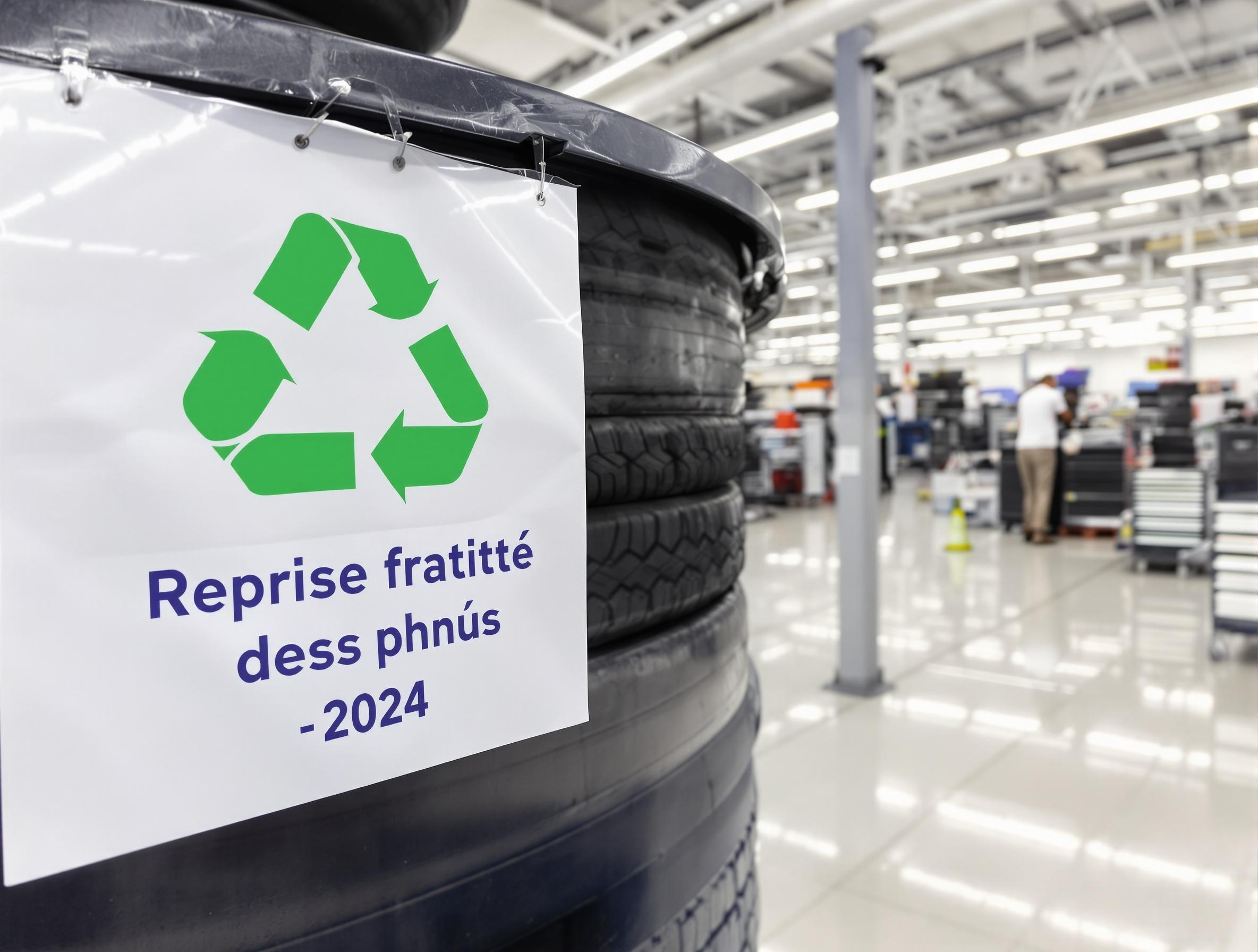 conteneur pneus usagés recyclage centre auto