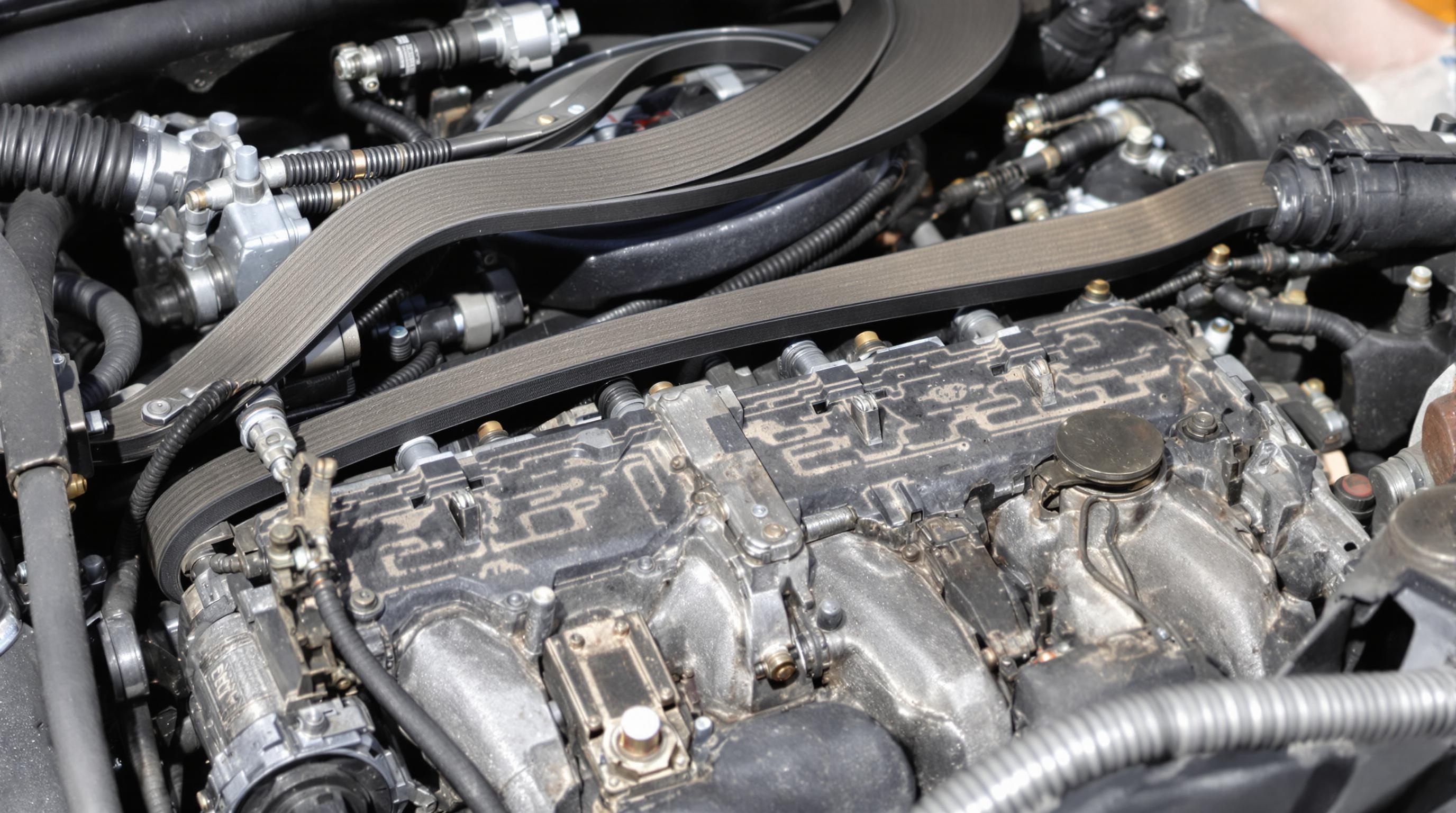 Un gros plan sur le moteur PureTech, connu pour ses problèmes de courroie.