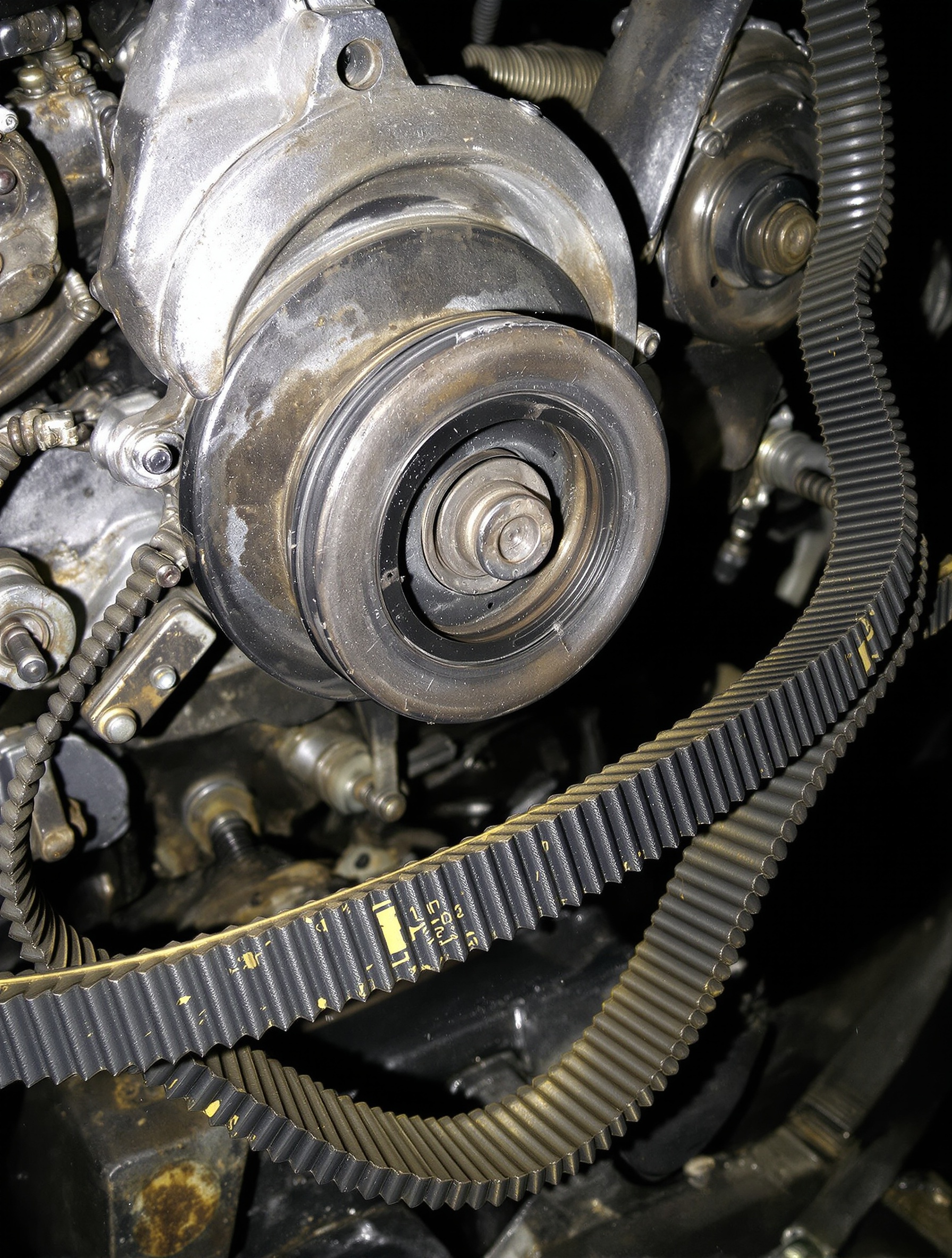 variateur usé et courroie détendue voiture sans permis