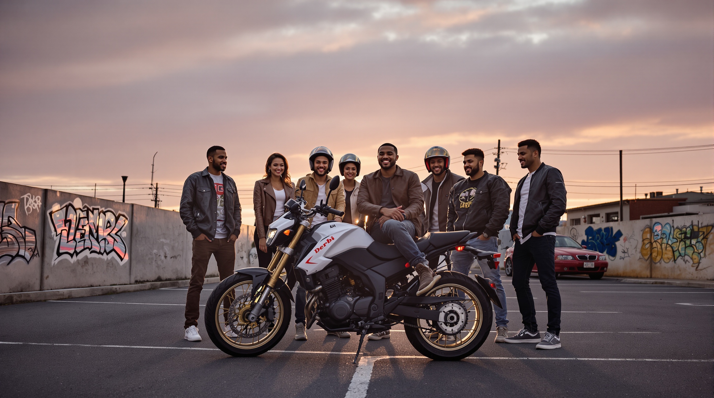 groupe motards derbi senda communauté fraternité urbain