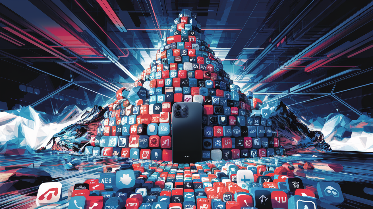 Montagne d'applications bloquant un téléphone Tesla, mission impossible de l'écosystème mobile