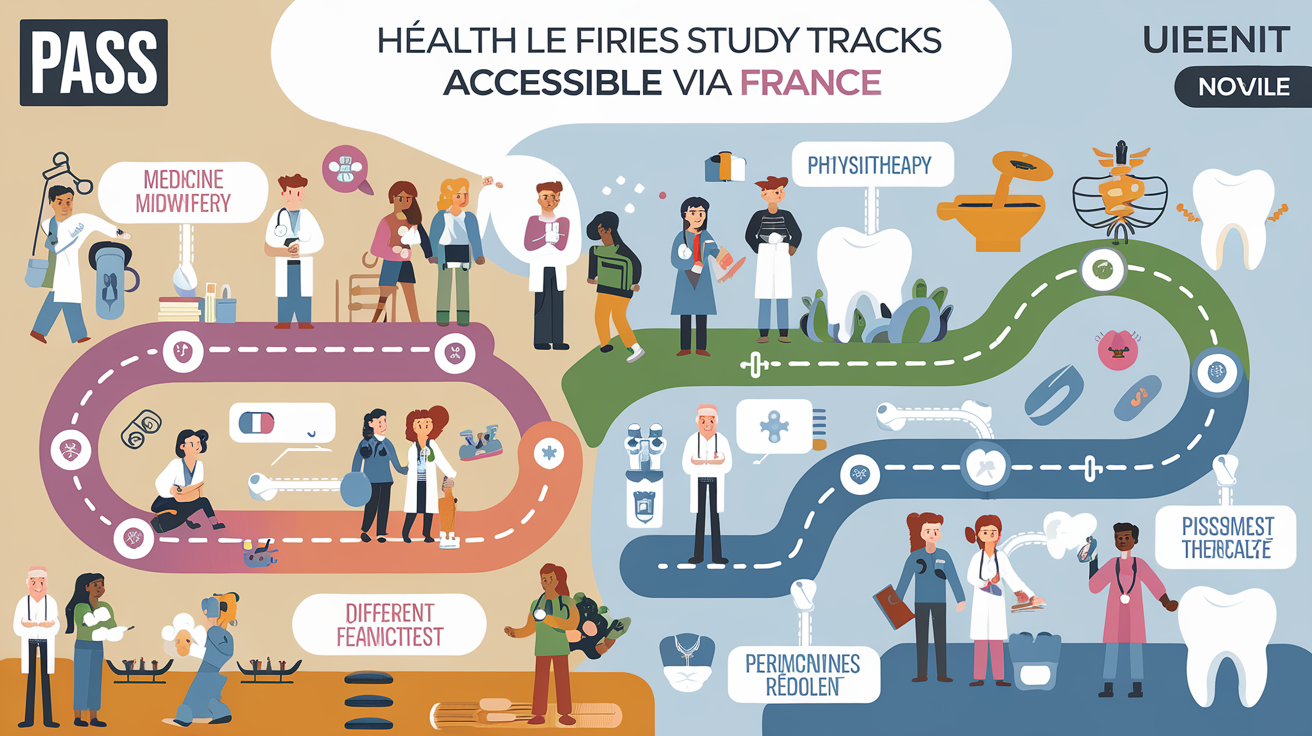 Schéma des filières santé accessibles PASS France
