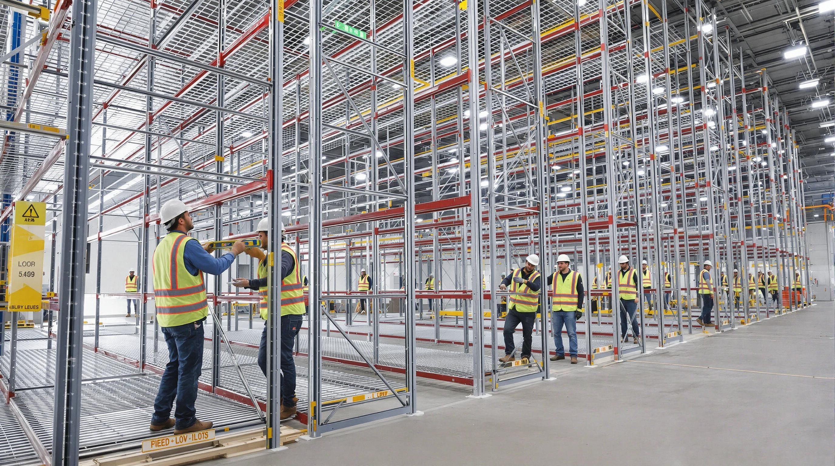 Installation professionnelle de rayonnage industriel au Maroc