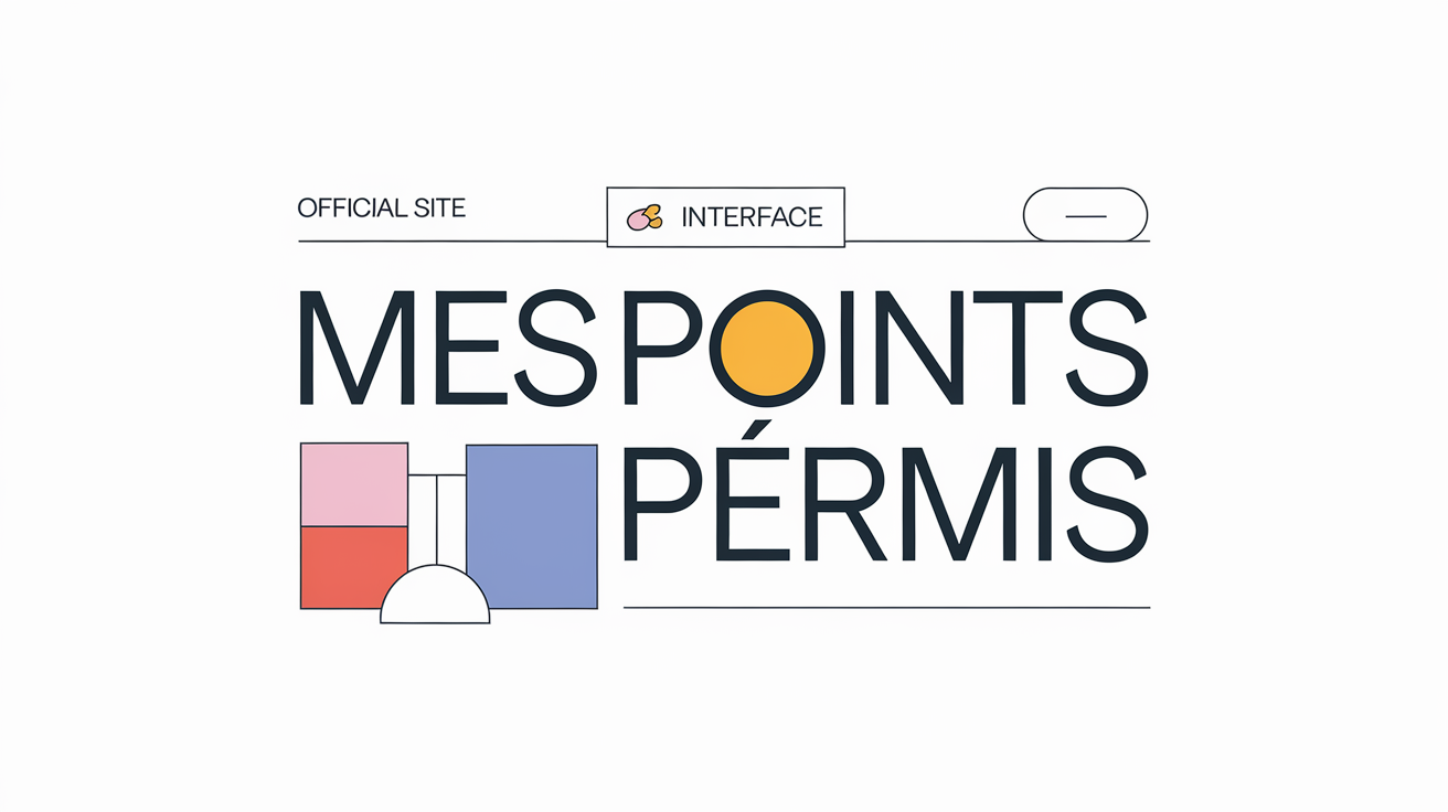 Interface utilisateur de la plateforme Mes Points Permis