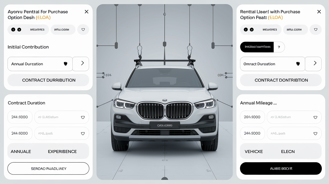 Interface utilisateur moderne d'un simulateur LOA