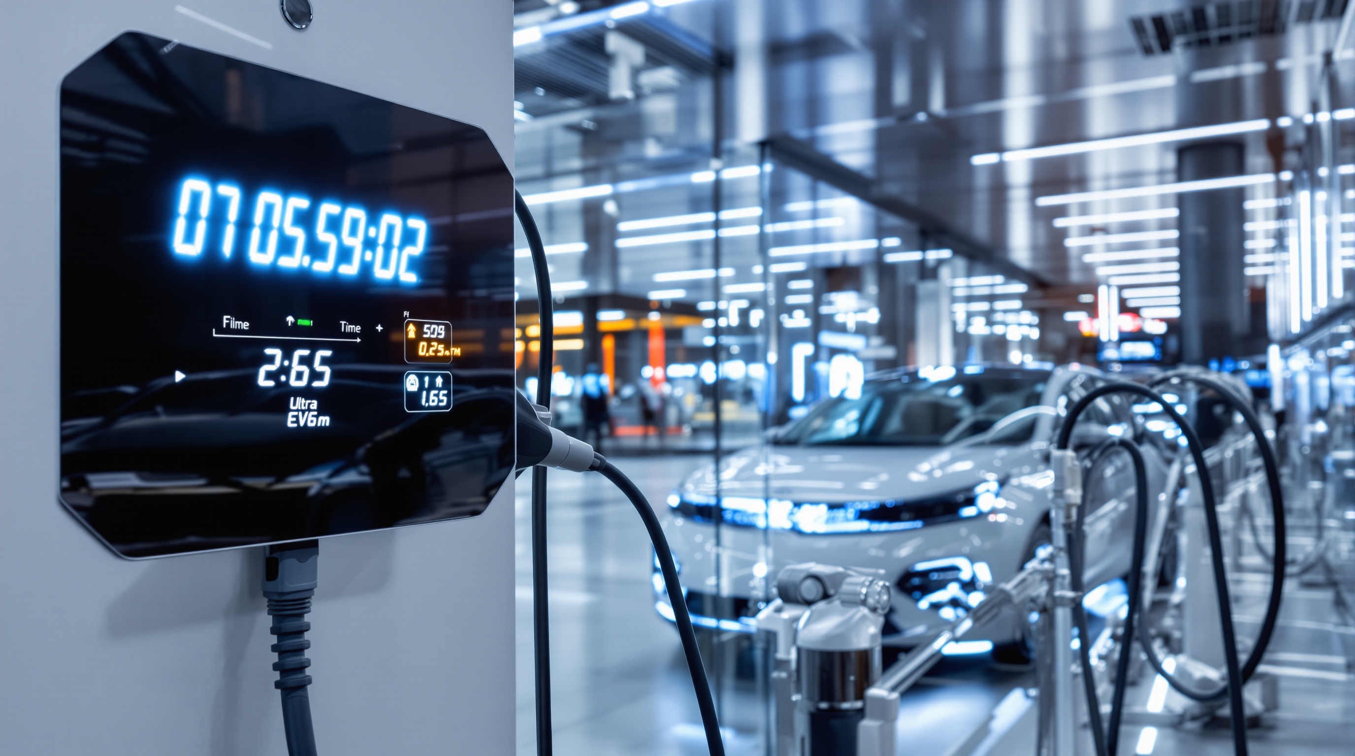 Kia EV6 recharge ultra-rapide 800V borne rapide moderne