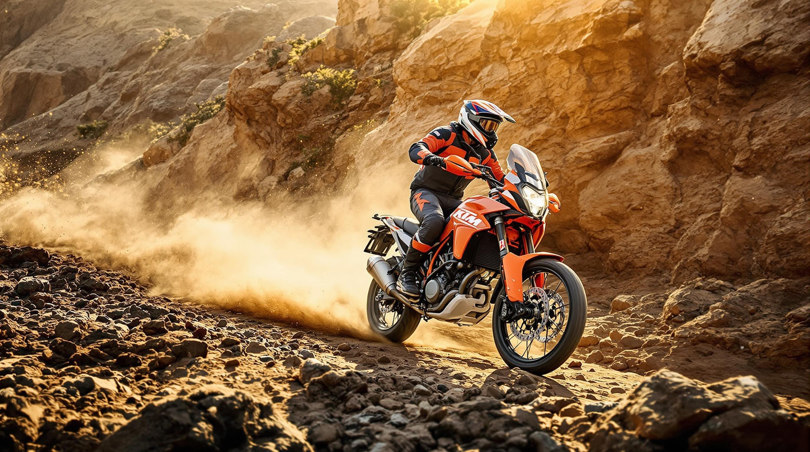 KTM 390 Adventure en action