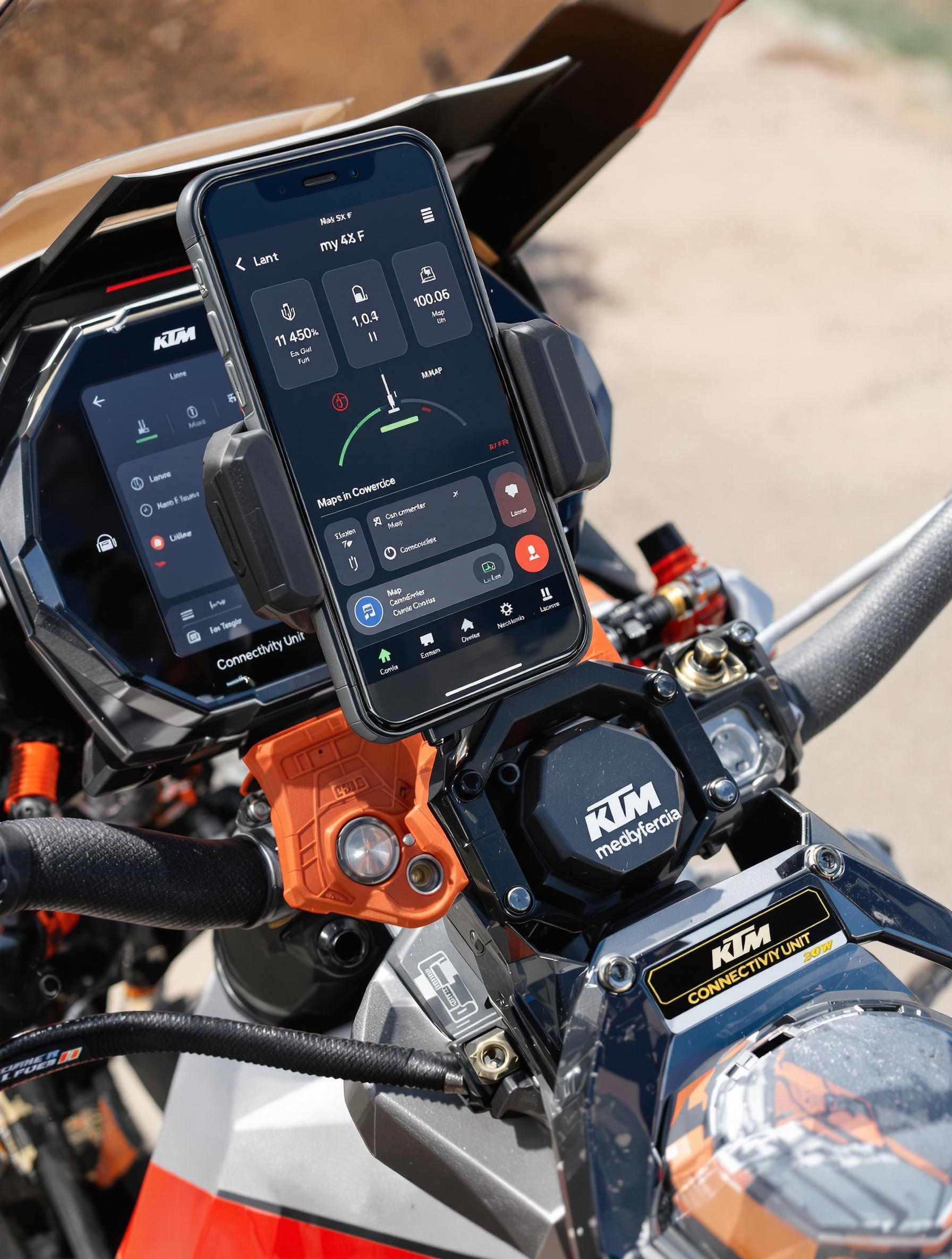 KTM Connectivity Unit myKTM app cockpit racing