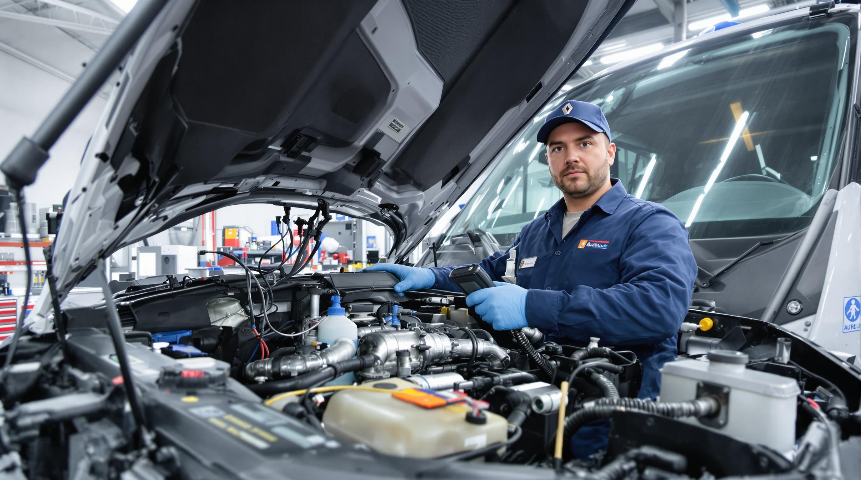 Maintenance préventive du système AdBlue sur un utilitaire Renault Euro 6