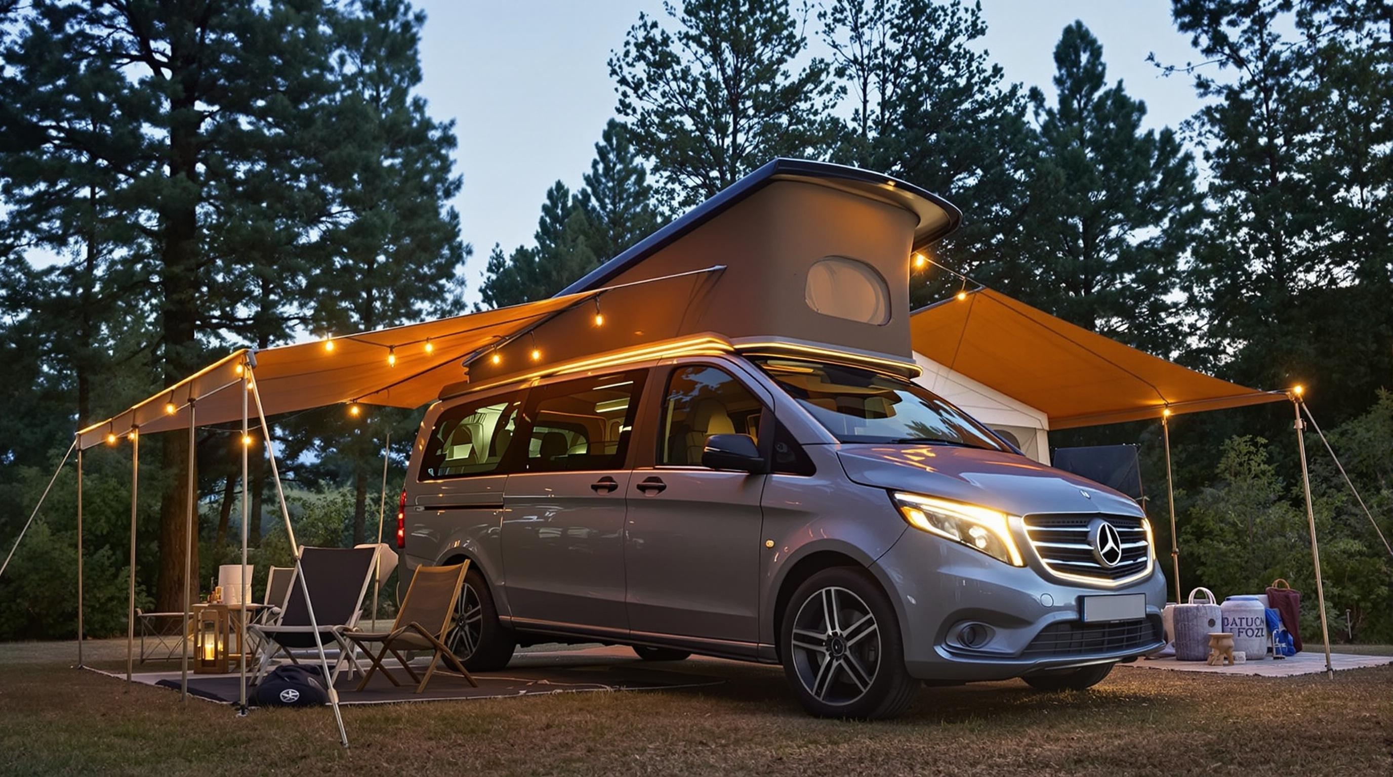 Mercedes Classe V Marco Polo en glamping