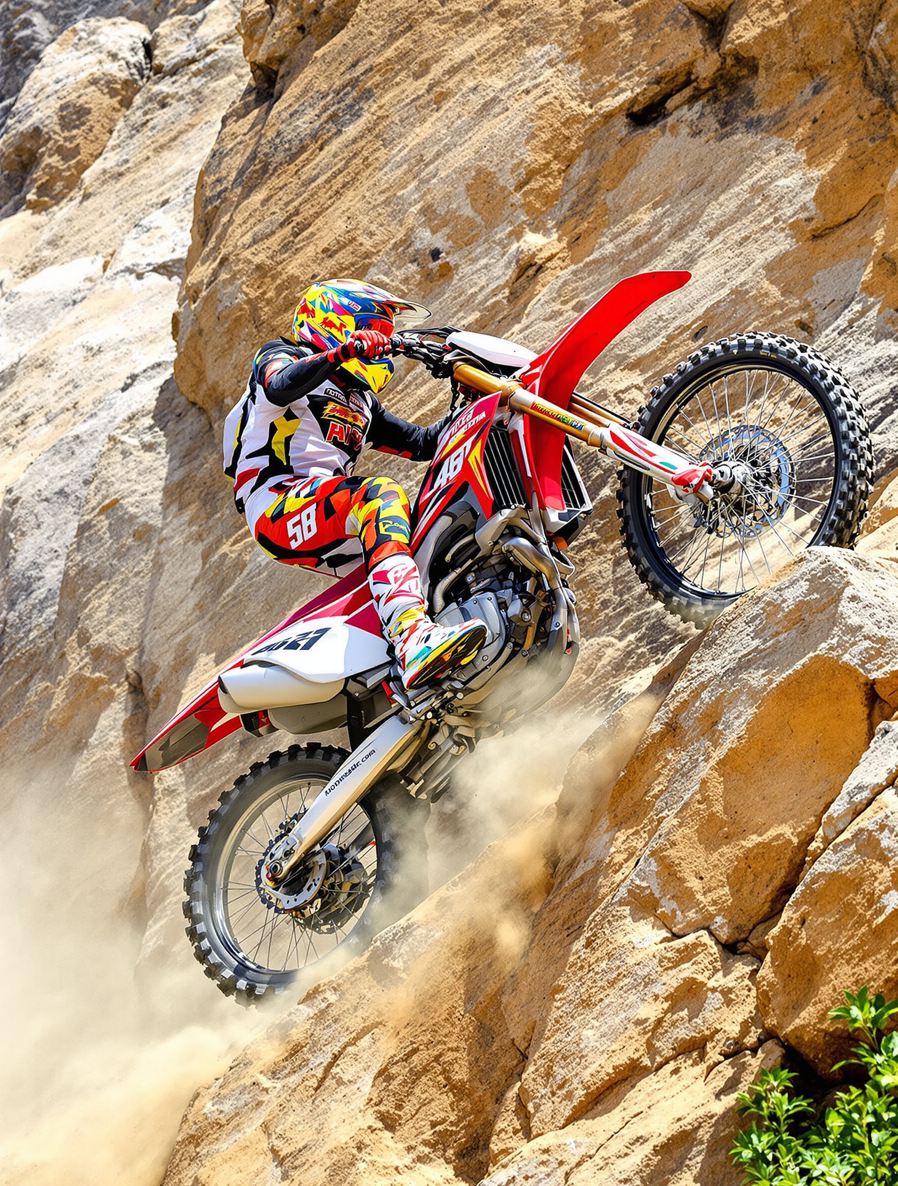 Montesa Cota 4RT franchissement rocher action