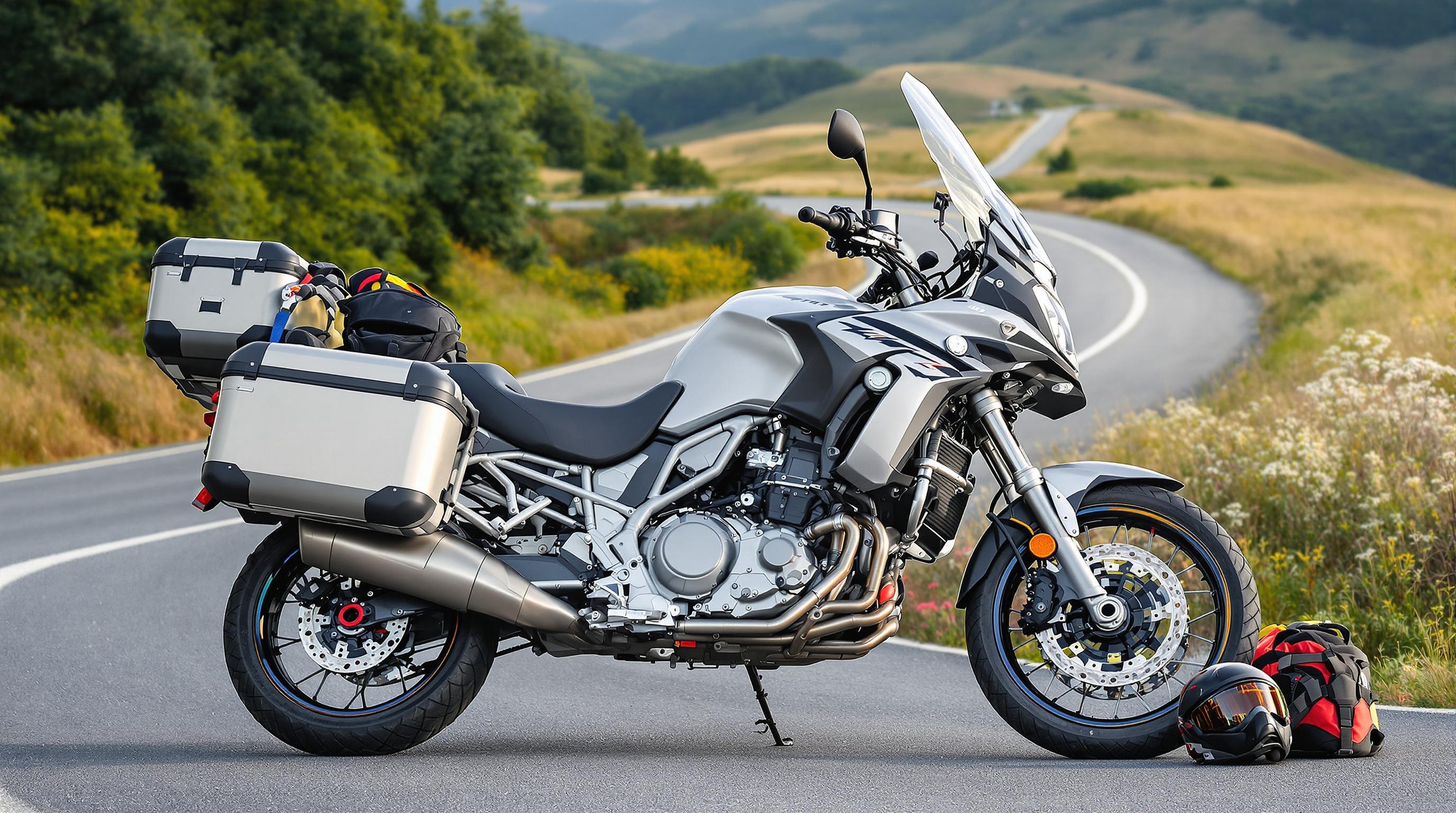 Moto inspectée avant le départ