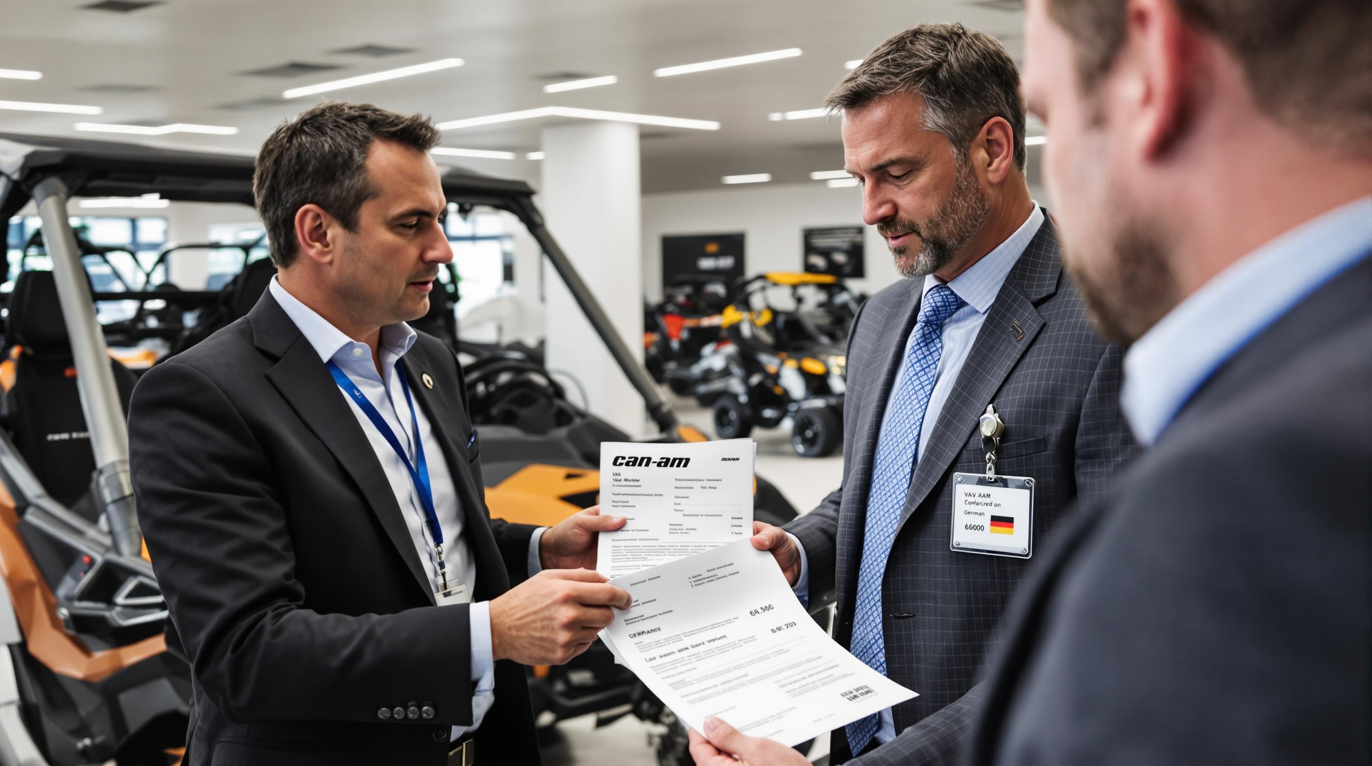 Négociation pour l’achat d’un Can-Am Maverick en Allemagne