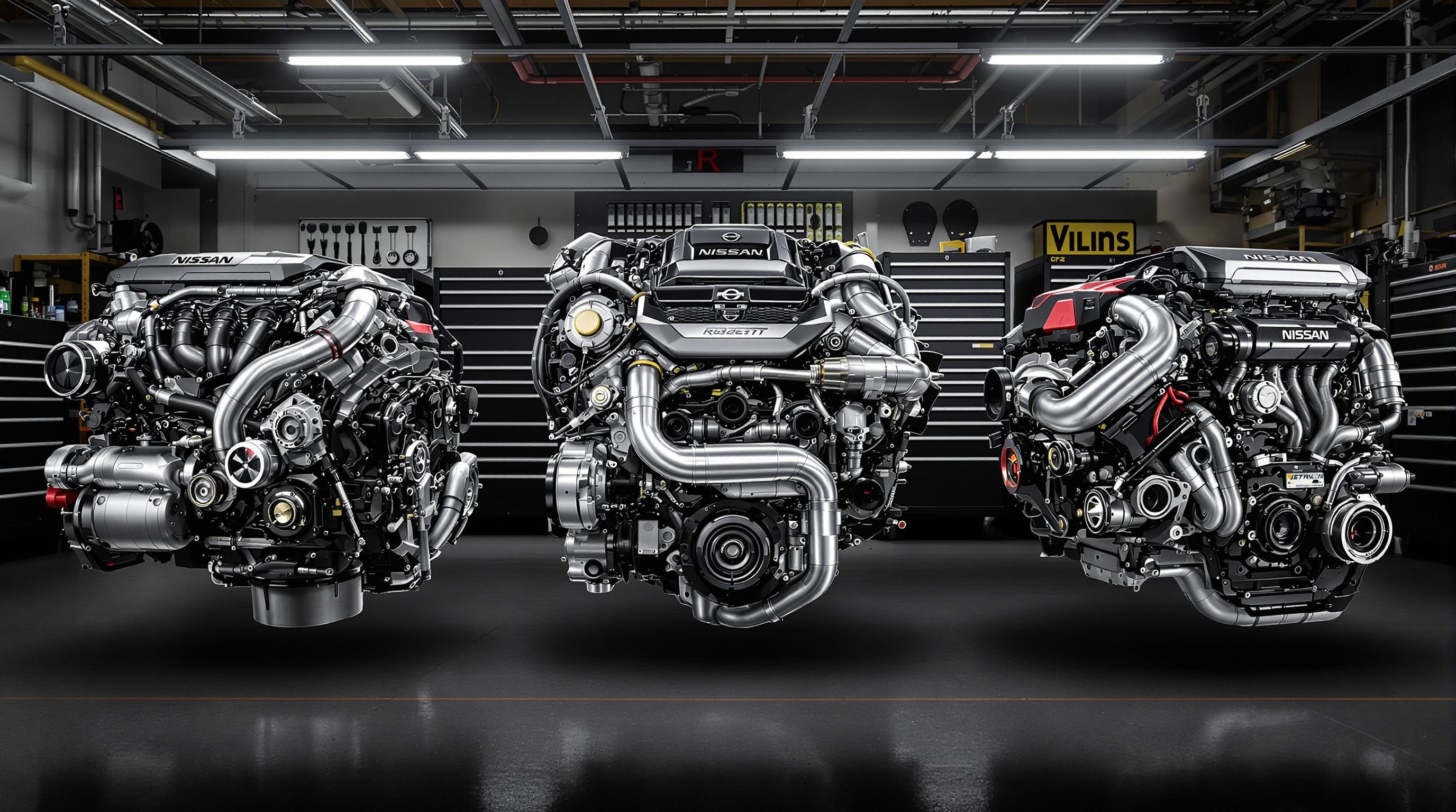 Comparatif des moteurs Nissan RB26DETT, VR38DETT et VQ37VHR