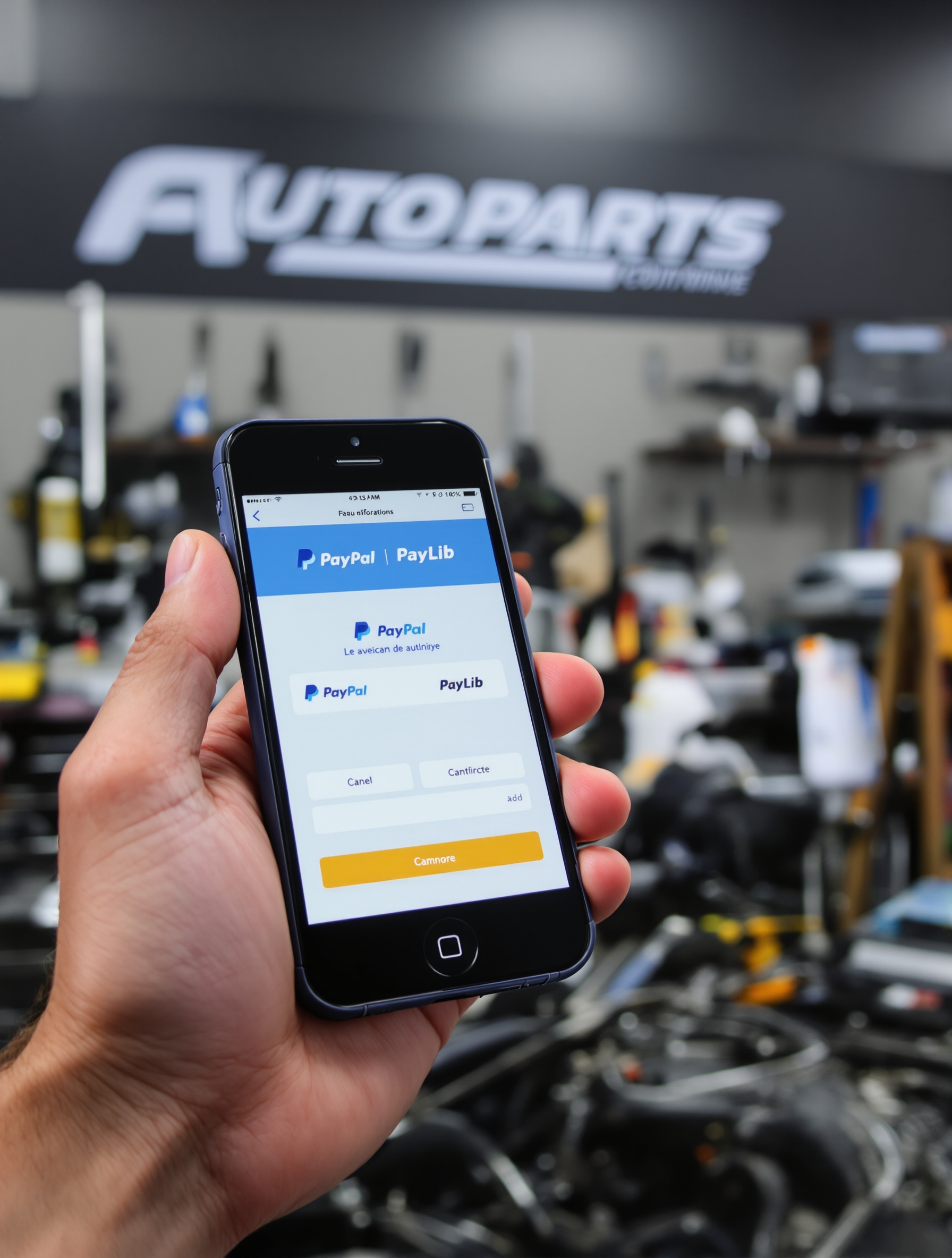 paiement sécurisé PayPal PayLib pièces auto