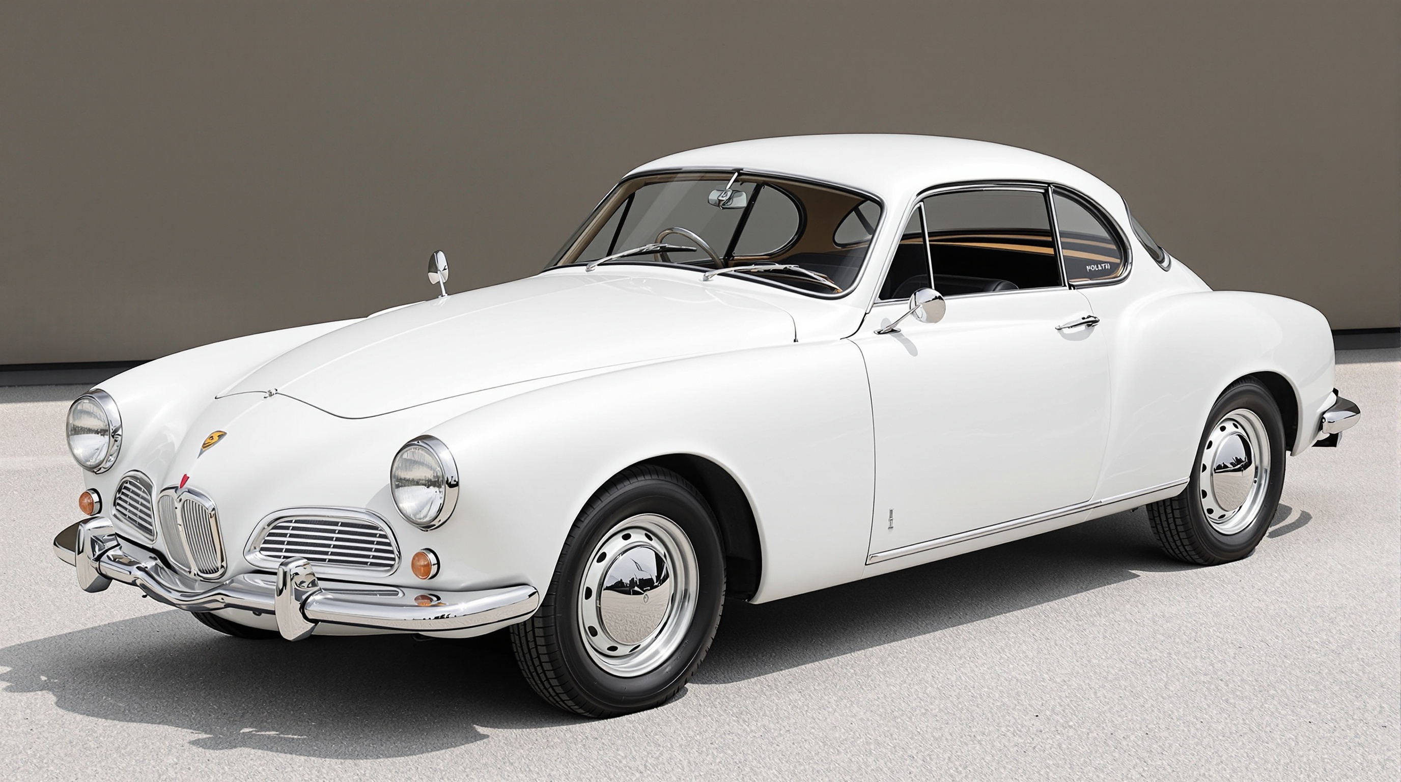 Vue de profil d'une Panhard 24 BT, mettant en valeur ses lignes épurées et son profil de coach, avec un arrière légèrement incliné rappelant certaines productions américaines de l'époque.