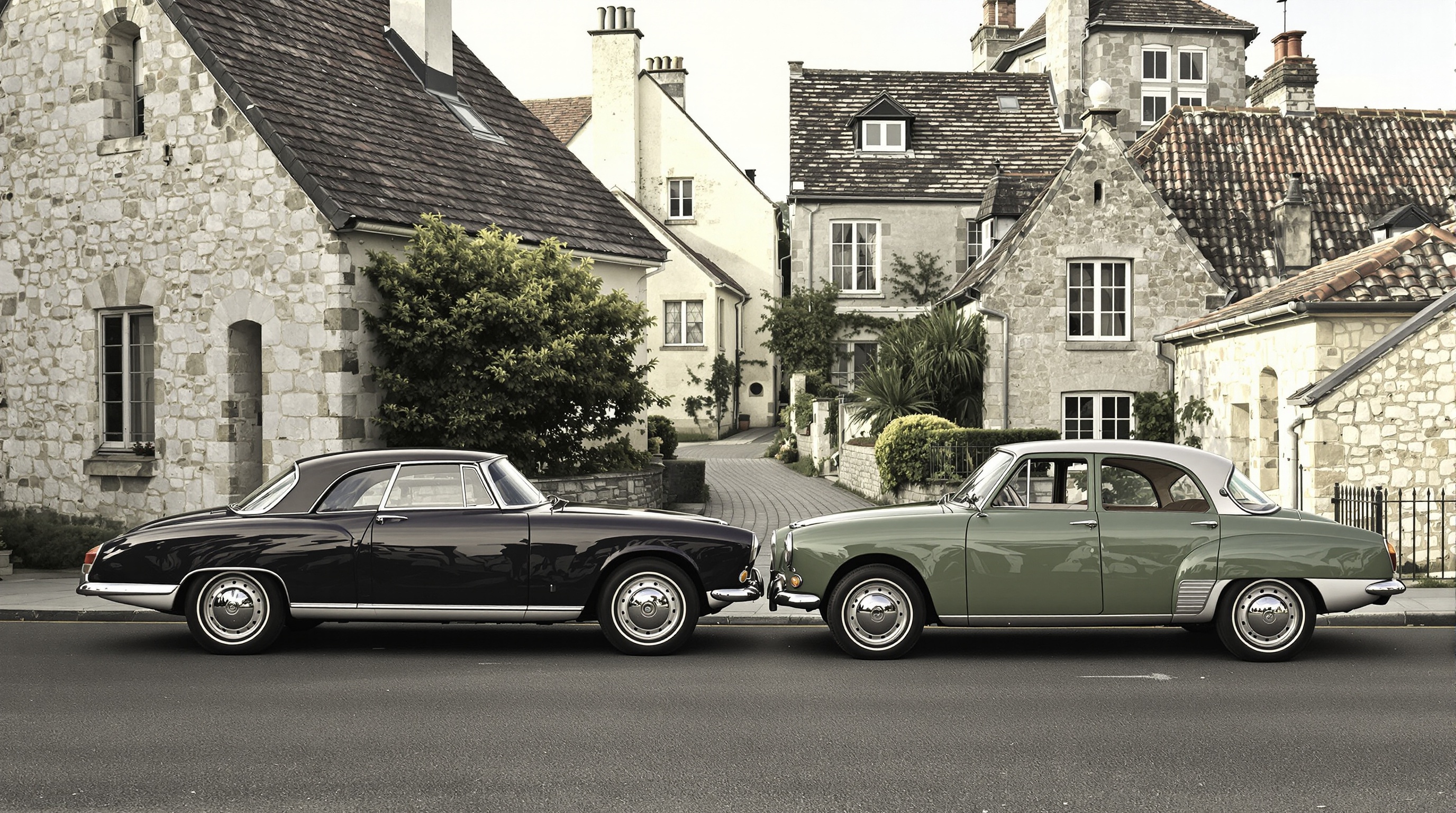 Panhard 24 CT et BT côte à côte
