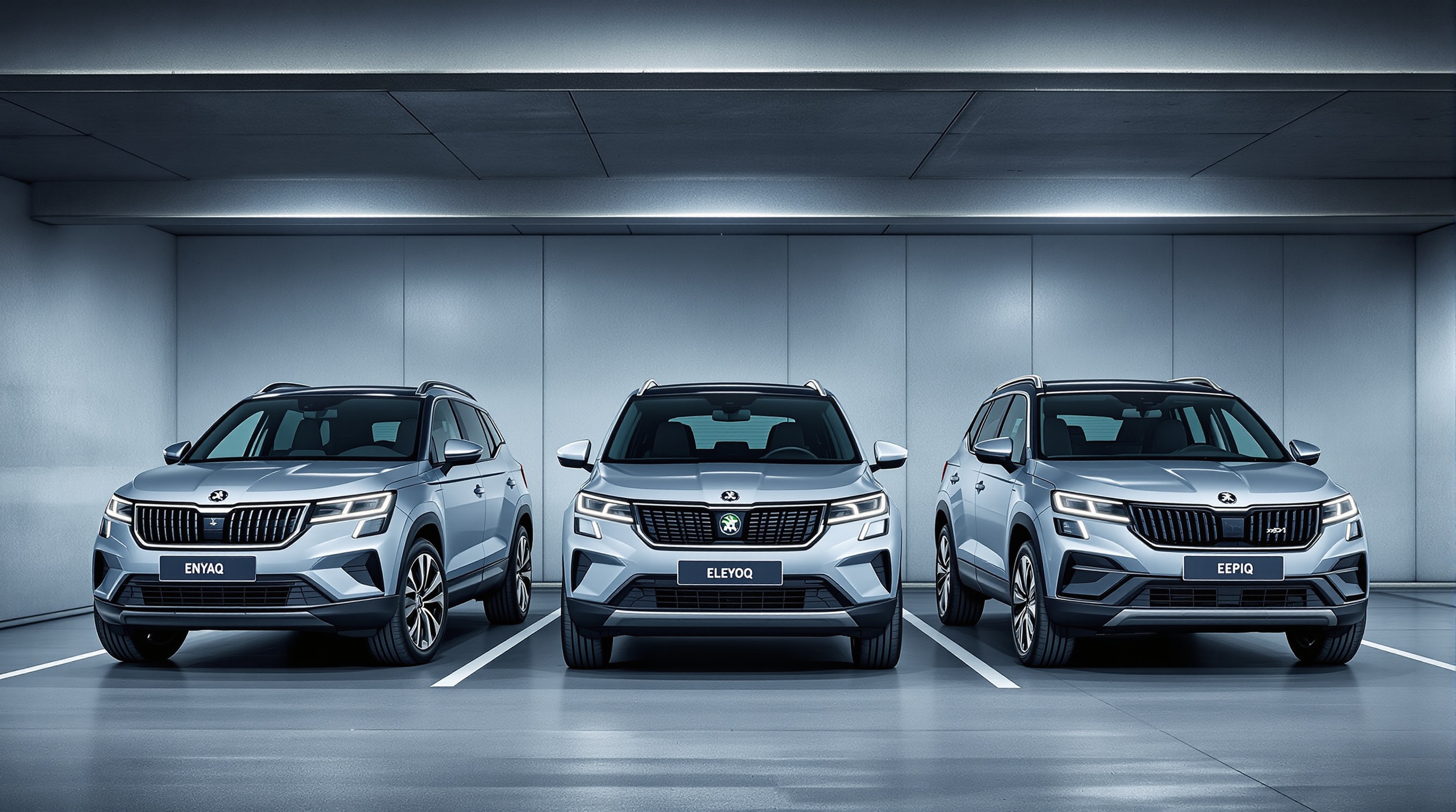 Gamme SUV électrique Škoda Enyaq Elroq Epiq 2024 2025