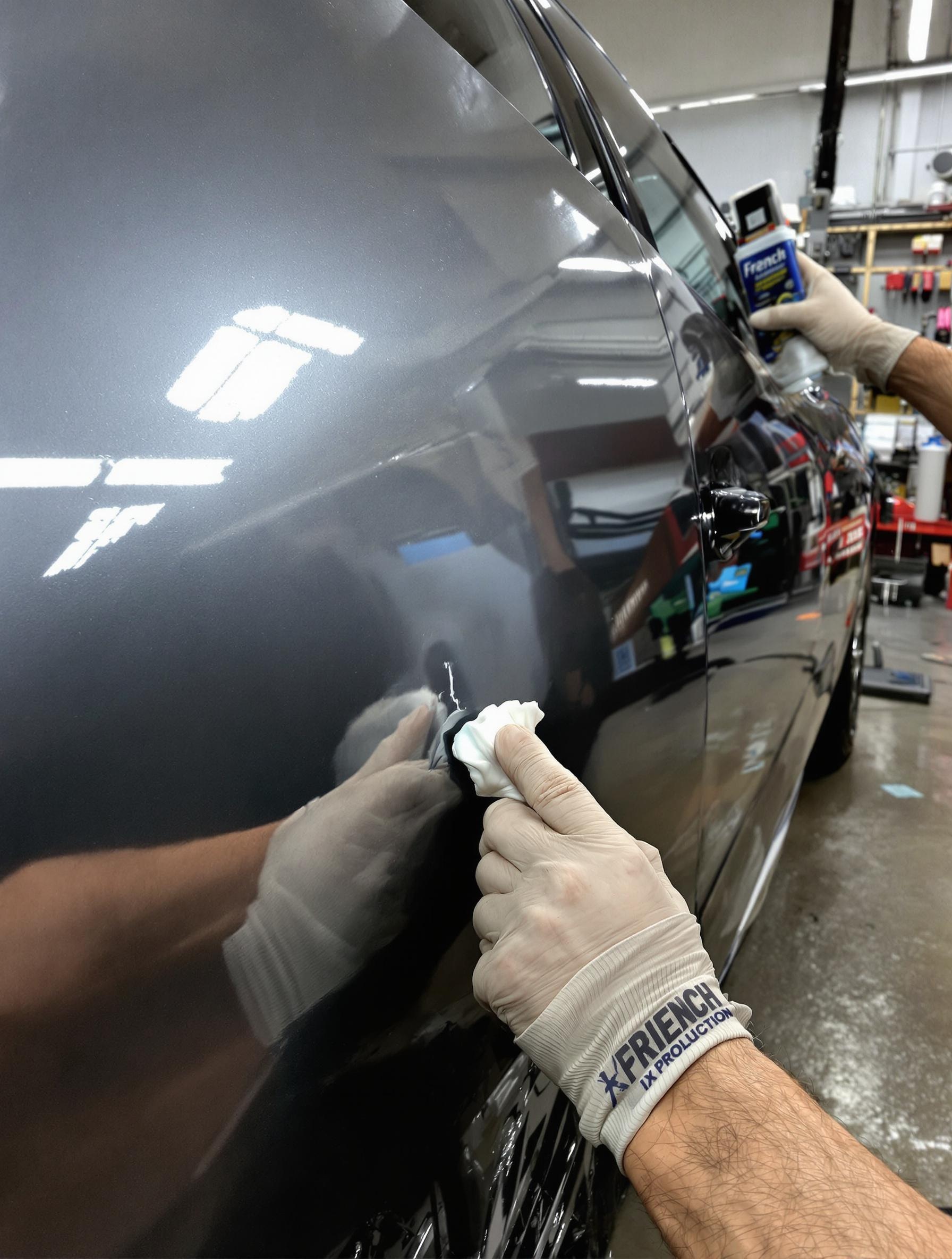passionné garage test dentifrice micro-rayure carrosserie brute