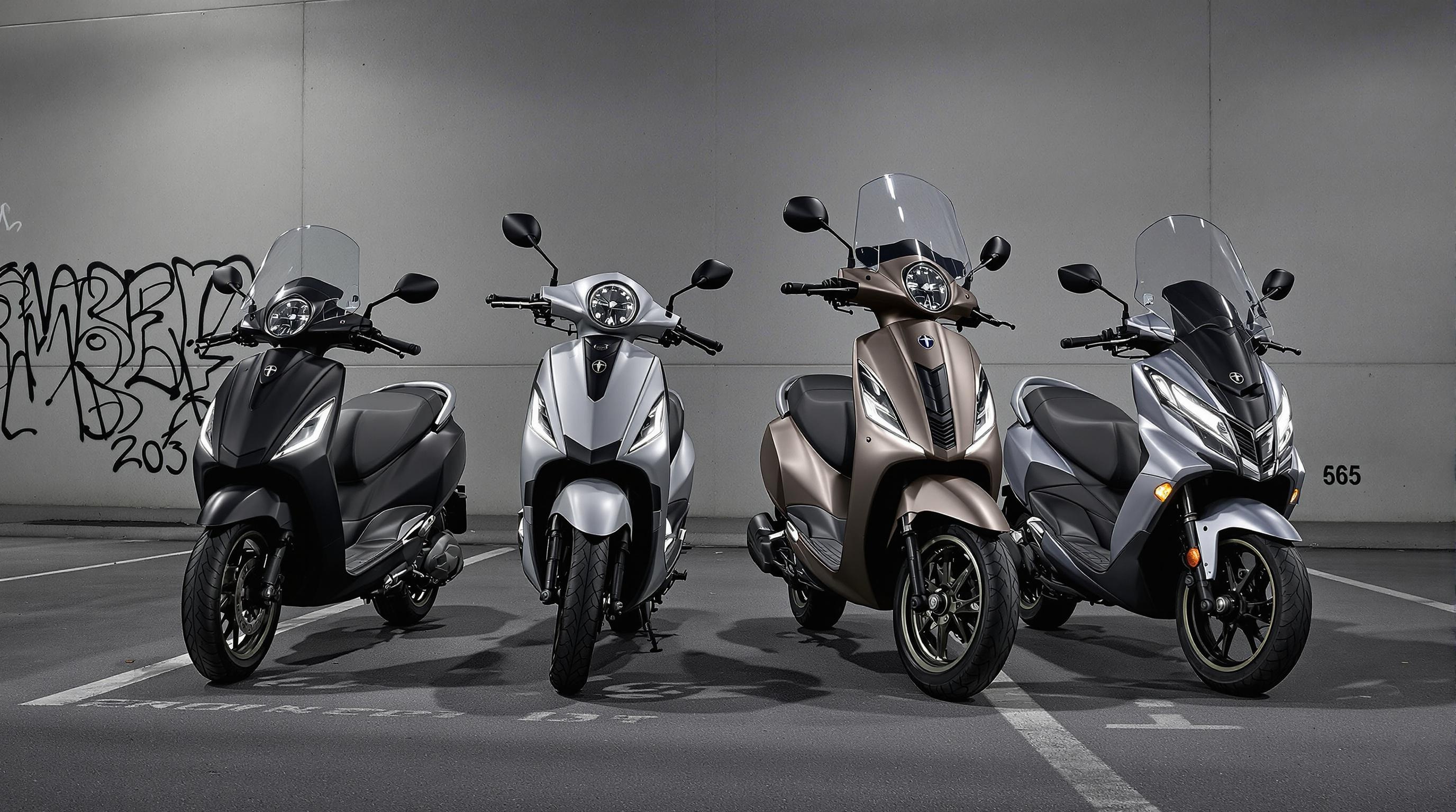 Comparatif technique des scooters Piaggio Medley, Liberty, Beverly et MP3