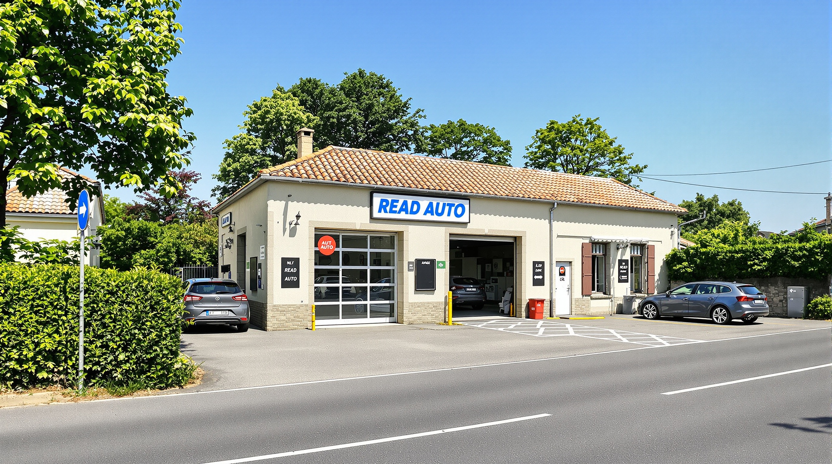 Plan d'accès réaliste garage READ AUTO Saint-Estèphe