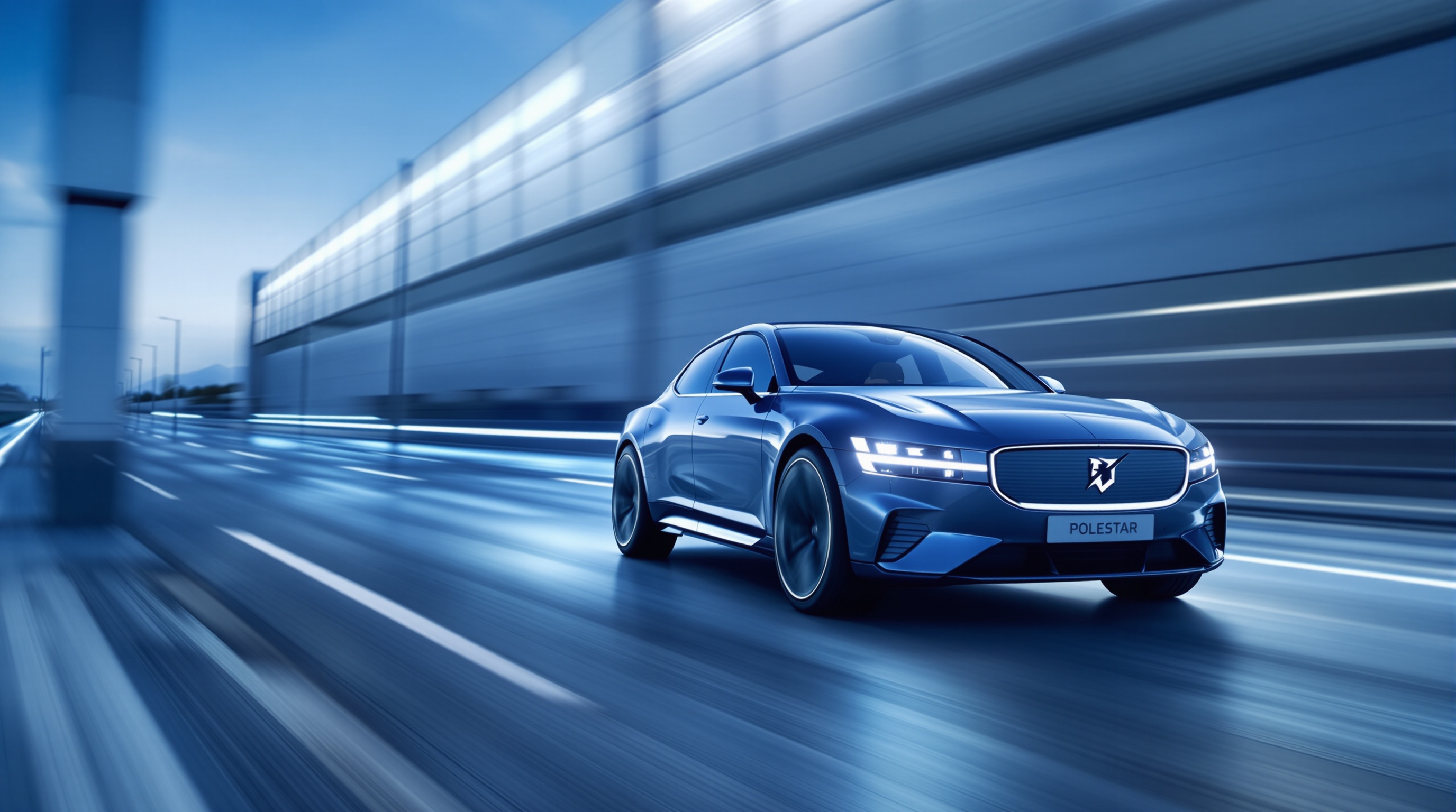 Polestar électrique route design scandinave performance