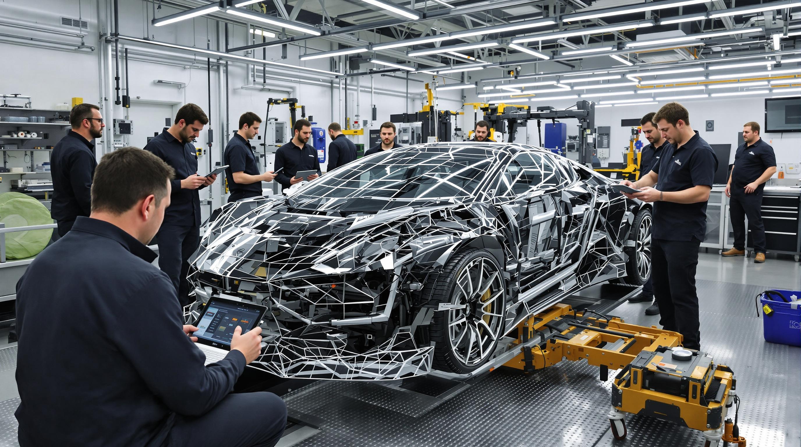 Prototype automobile en phase de test