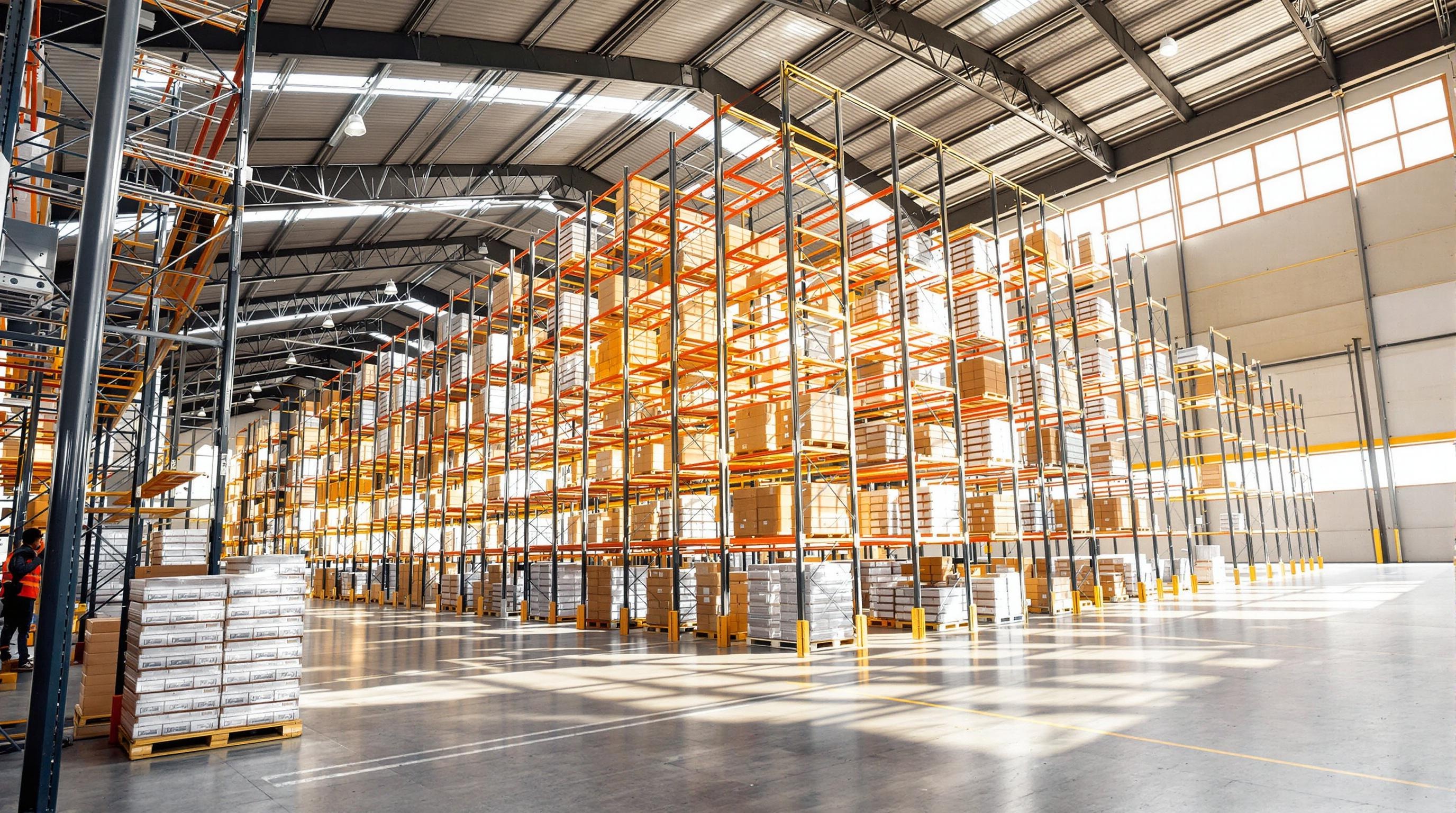 Rayonnage métallique industriel optimisé au Maroc