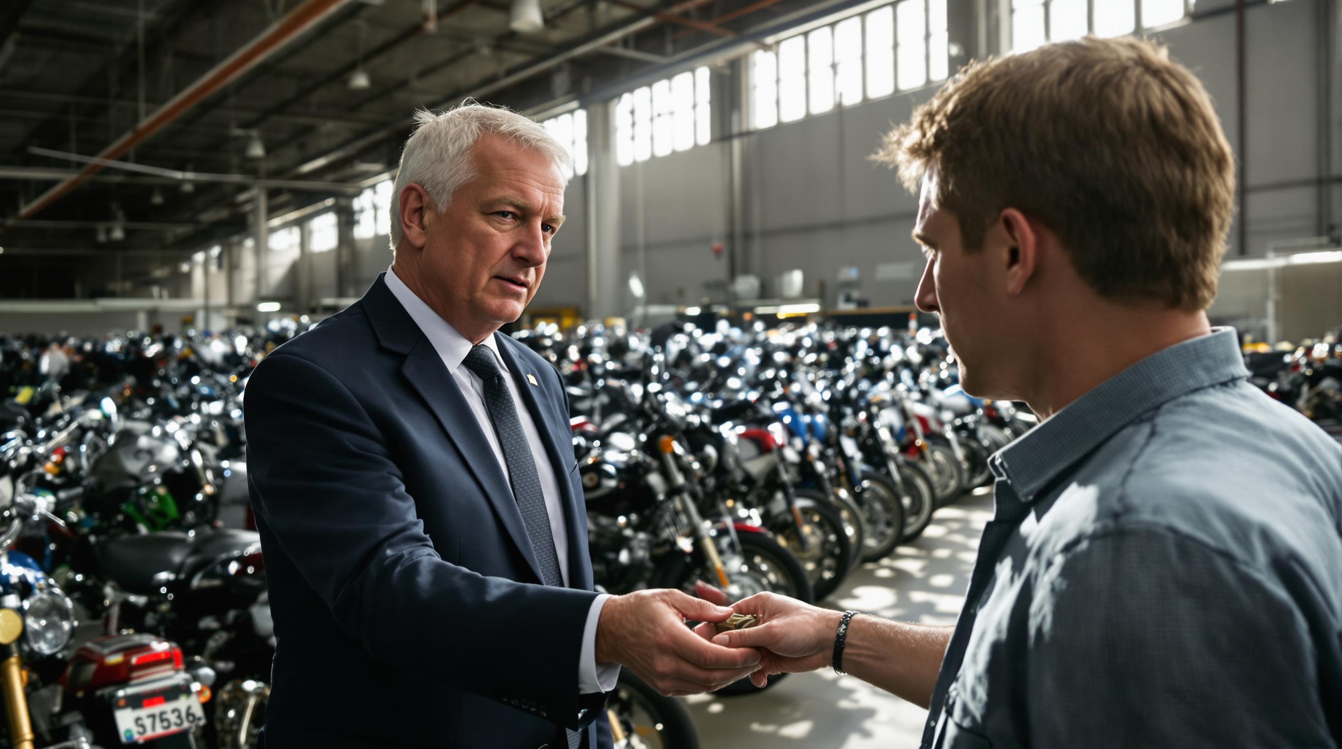 Remise des clés moto saisie commissariat ventes judiciaires