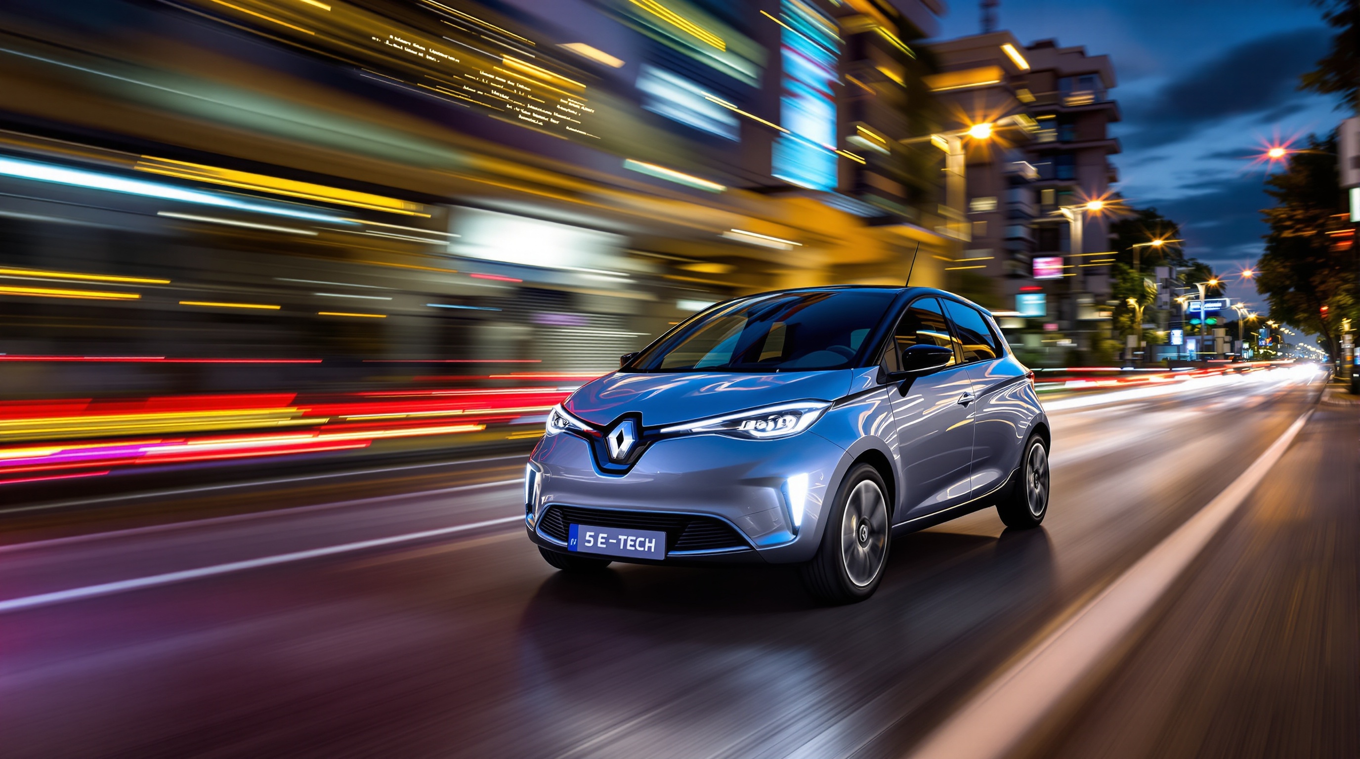 Renault 5 E-Tech Électrique dynamique urbaine