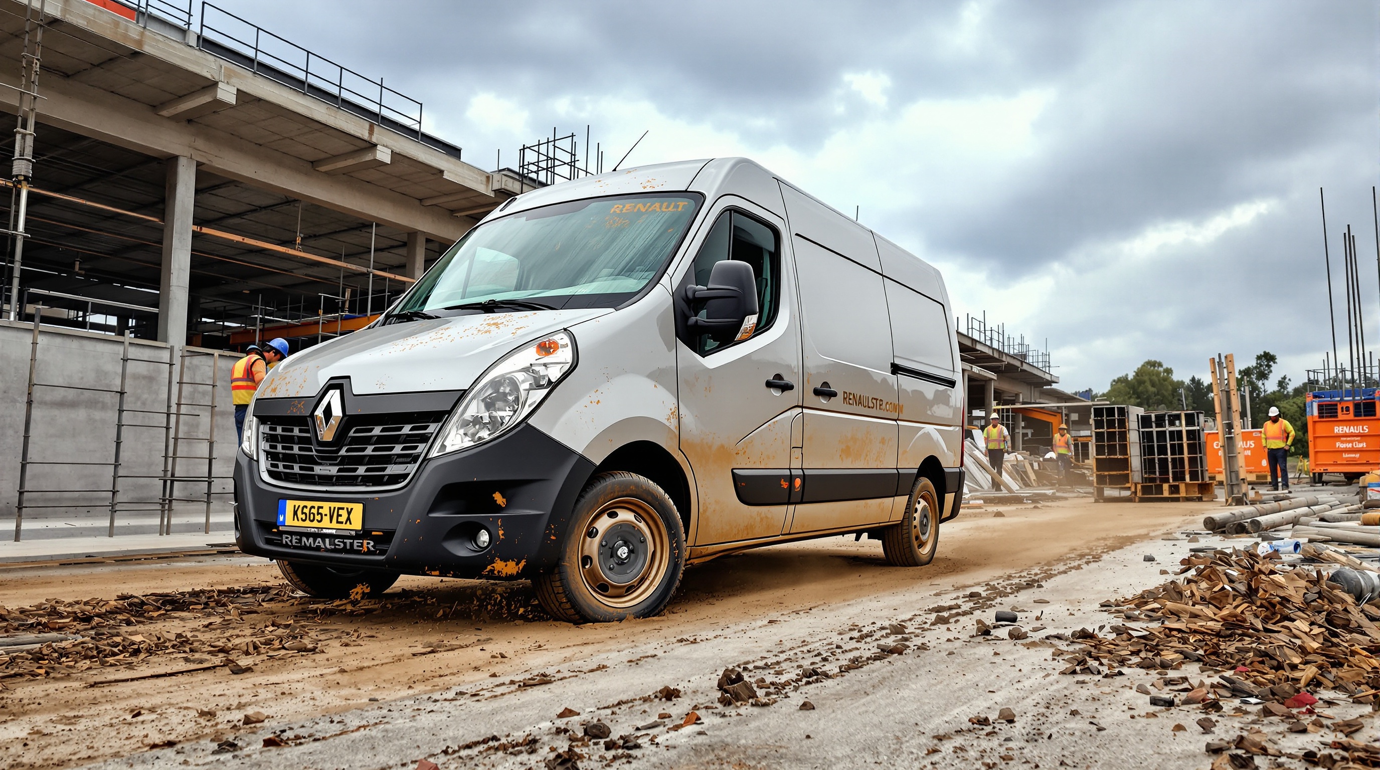Renault Master robuste sur un chantier